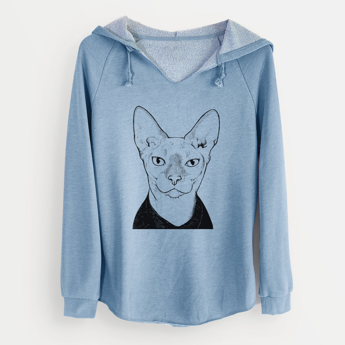 Bare Oliver Watson the Sphynx Cat - Cali Wave Hooded Sweatshirt