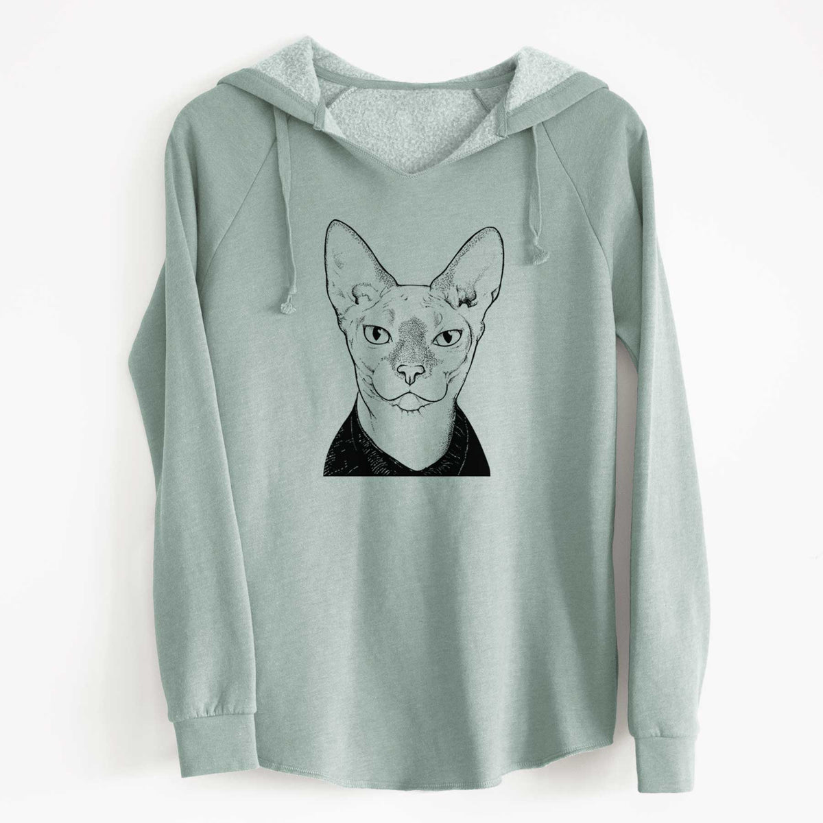 Bare Oliver Watson the Sphynx Cat - Cali Wave Hooded Sweatshirt