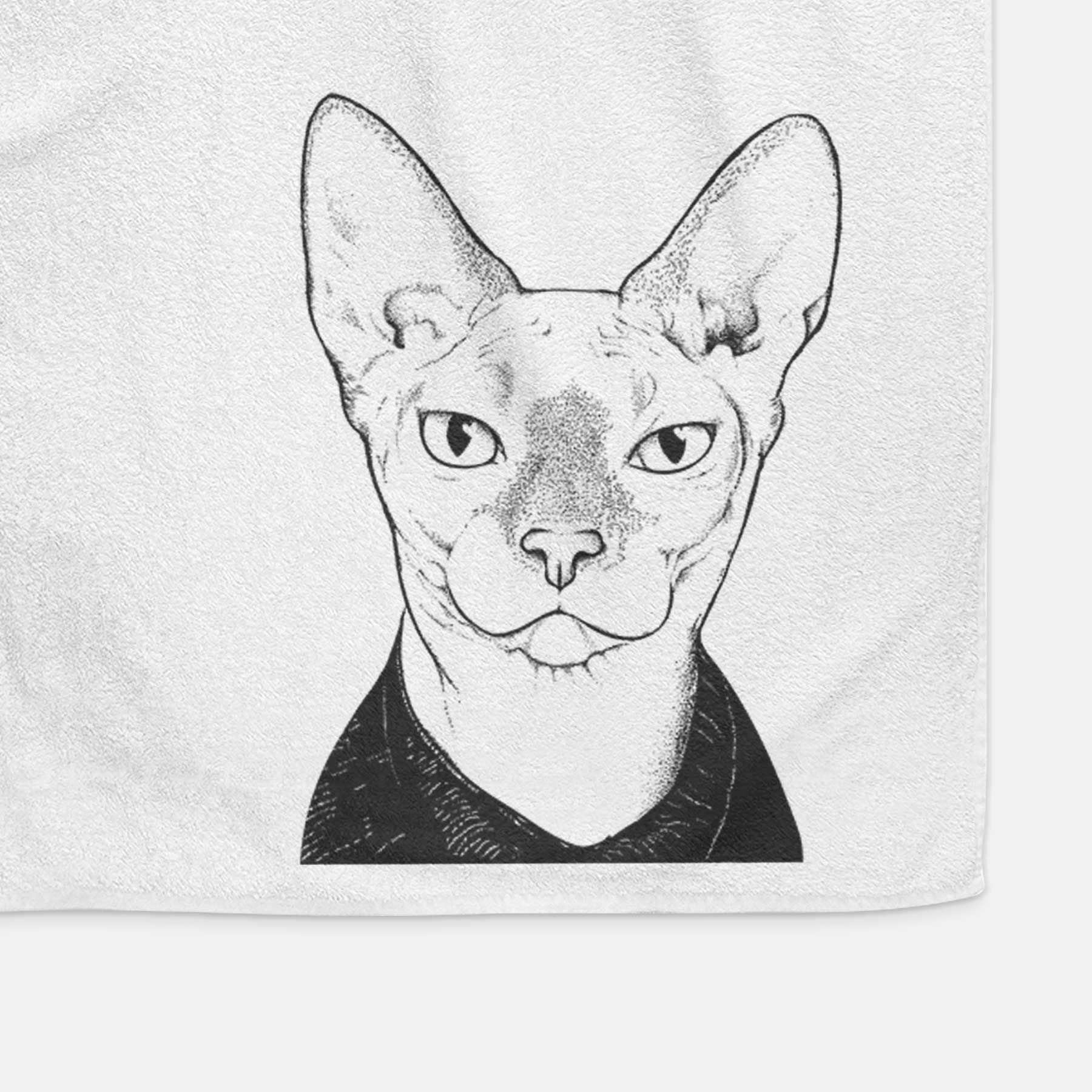 Oliver Watson the Sphynx Cat Decorative Hand Towel