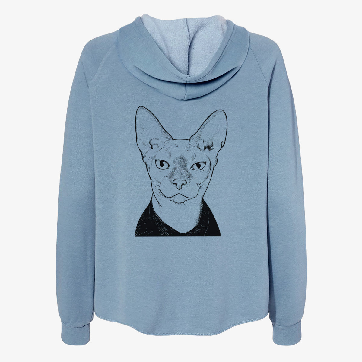 Oliver Watson the Sphynx Cat - Women's Cali Wave Zip-Up Sweatshirt