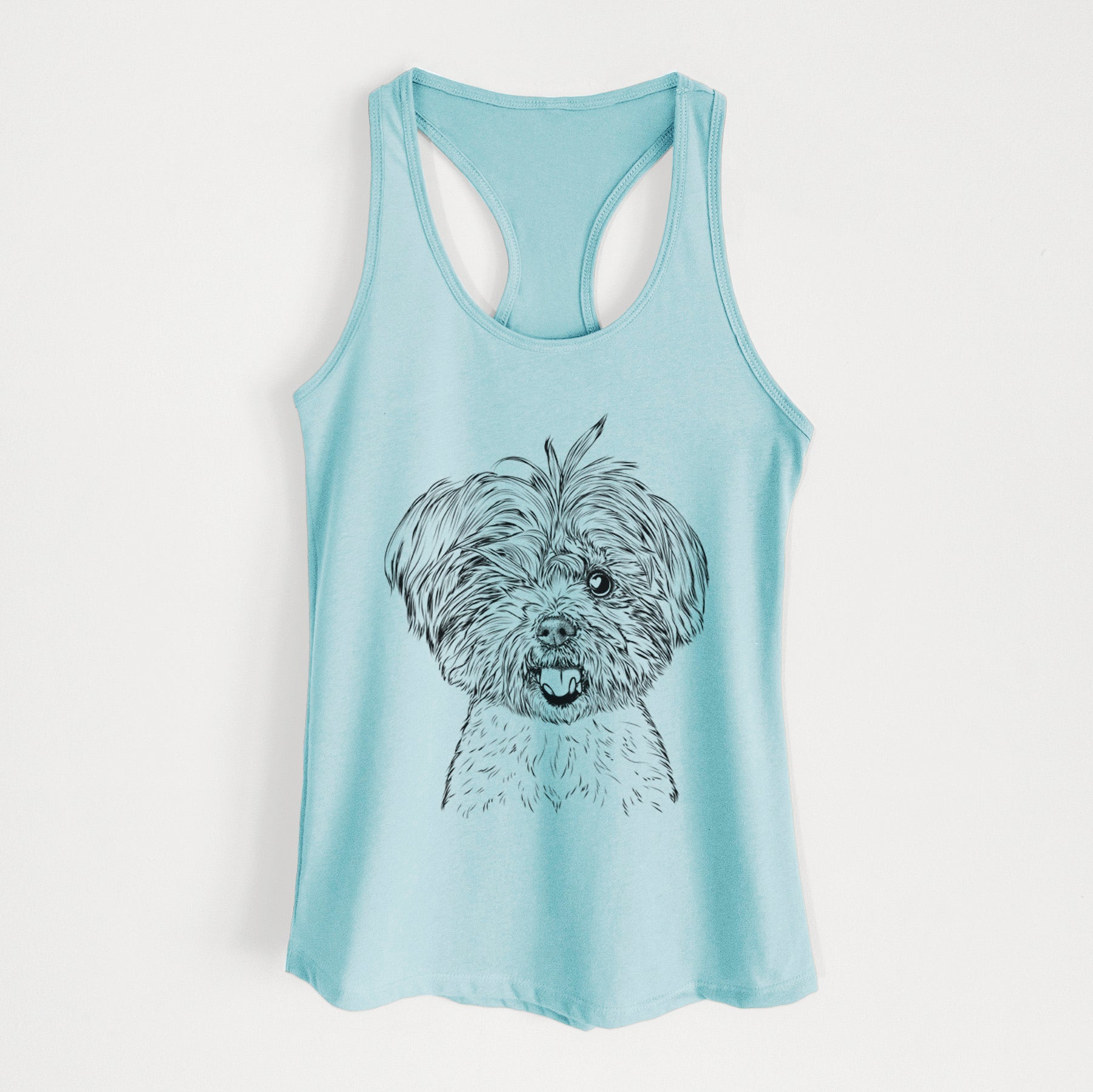 Oliver the Yorkie Mix - Women's Racerback Tanktop