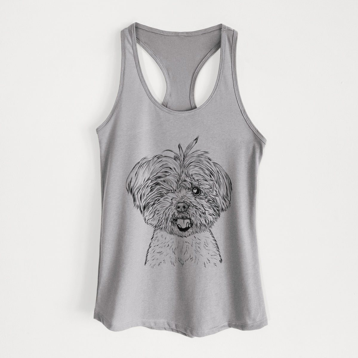 Oliver the Yorkie Mix - Women&#39;s Racerback Tanktop