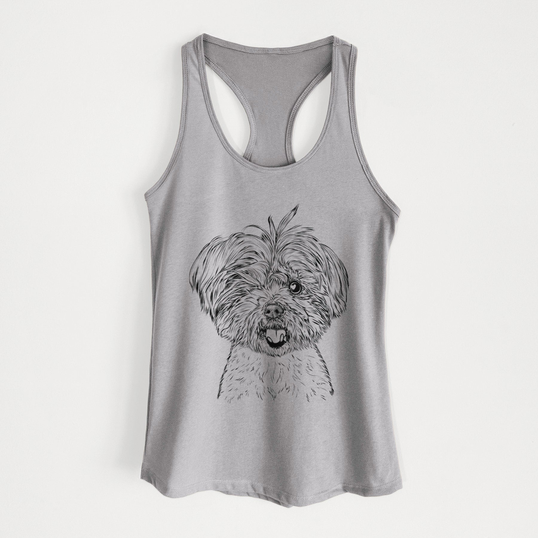 Oliver the Yorkie Mix - Women's Racerback Tanktop