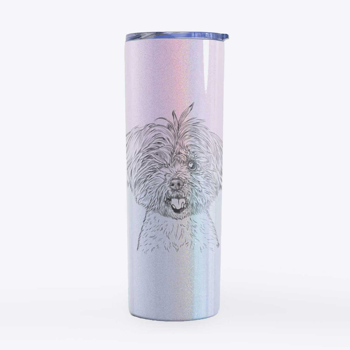 Oliver the Yorkie Mix - 20oz Skinny Tumbler