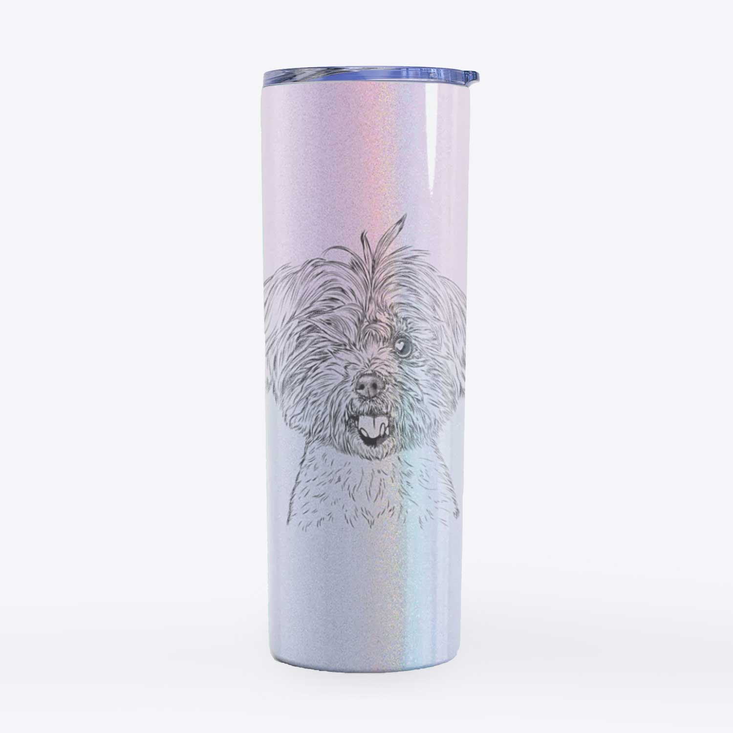 Oliver the Yorkie Mix - 20oz Skinny Tumbler