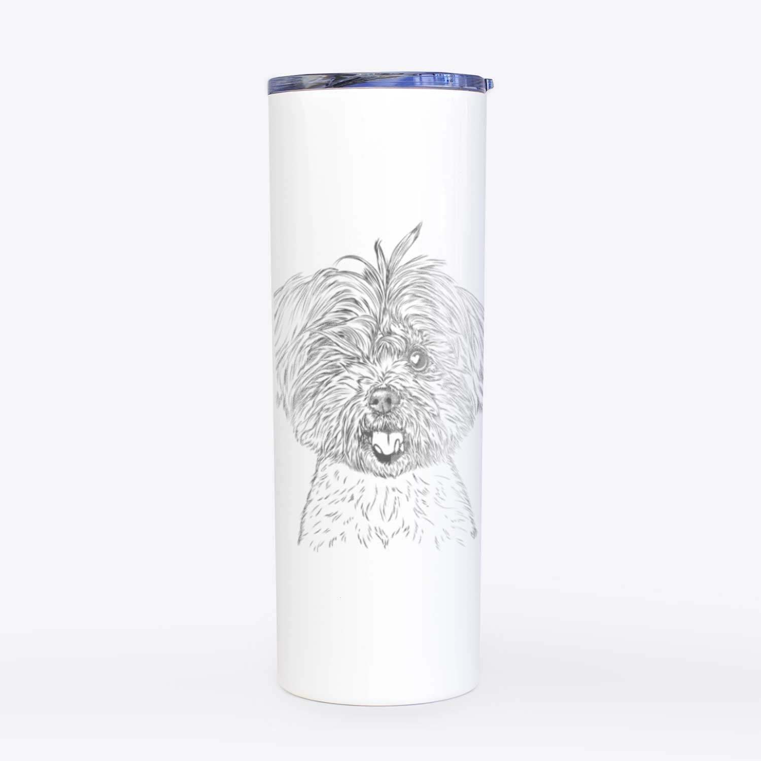 Oliver the Yorkie Mix - 20oz Skinny Tumbler