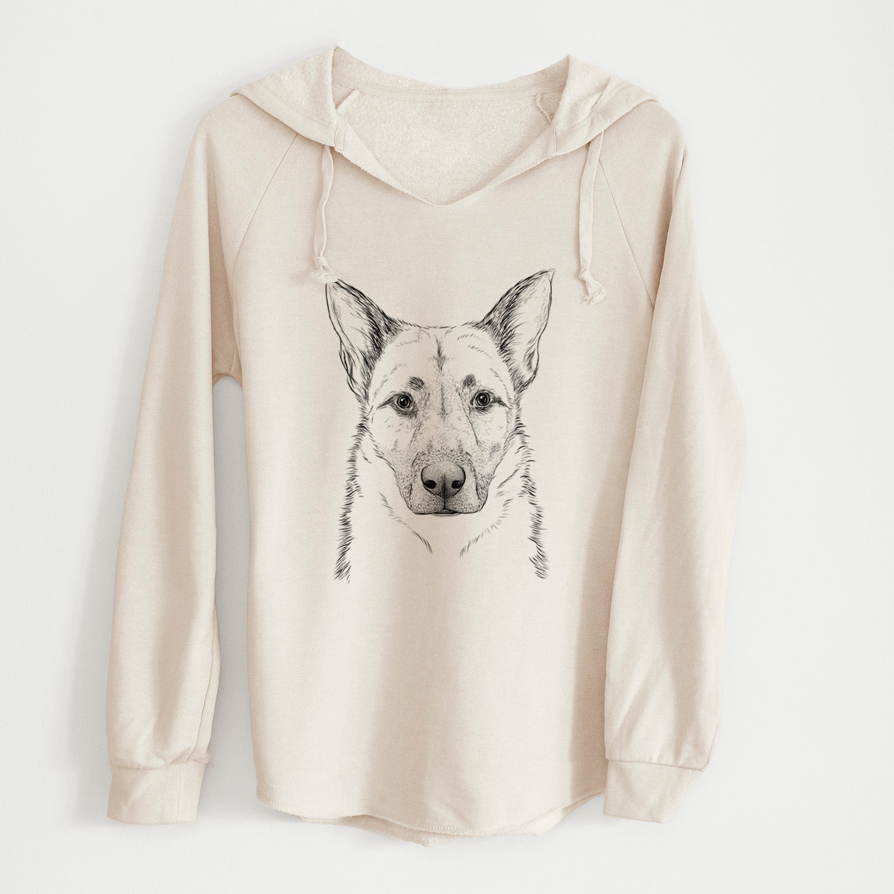 Bare Oliverno the German Shepherd - Cali Wave Hooded Sweatshirt