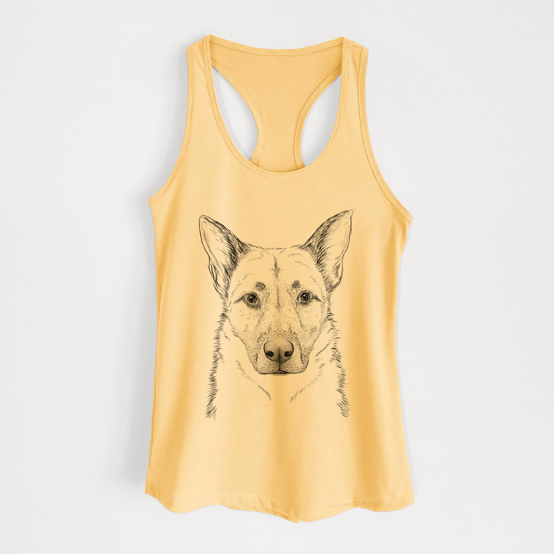 Oliverno the German Shepherd - Women's Racerback Tanktop