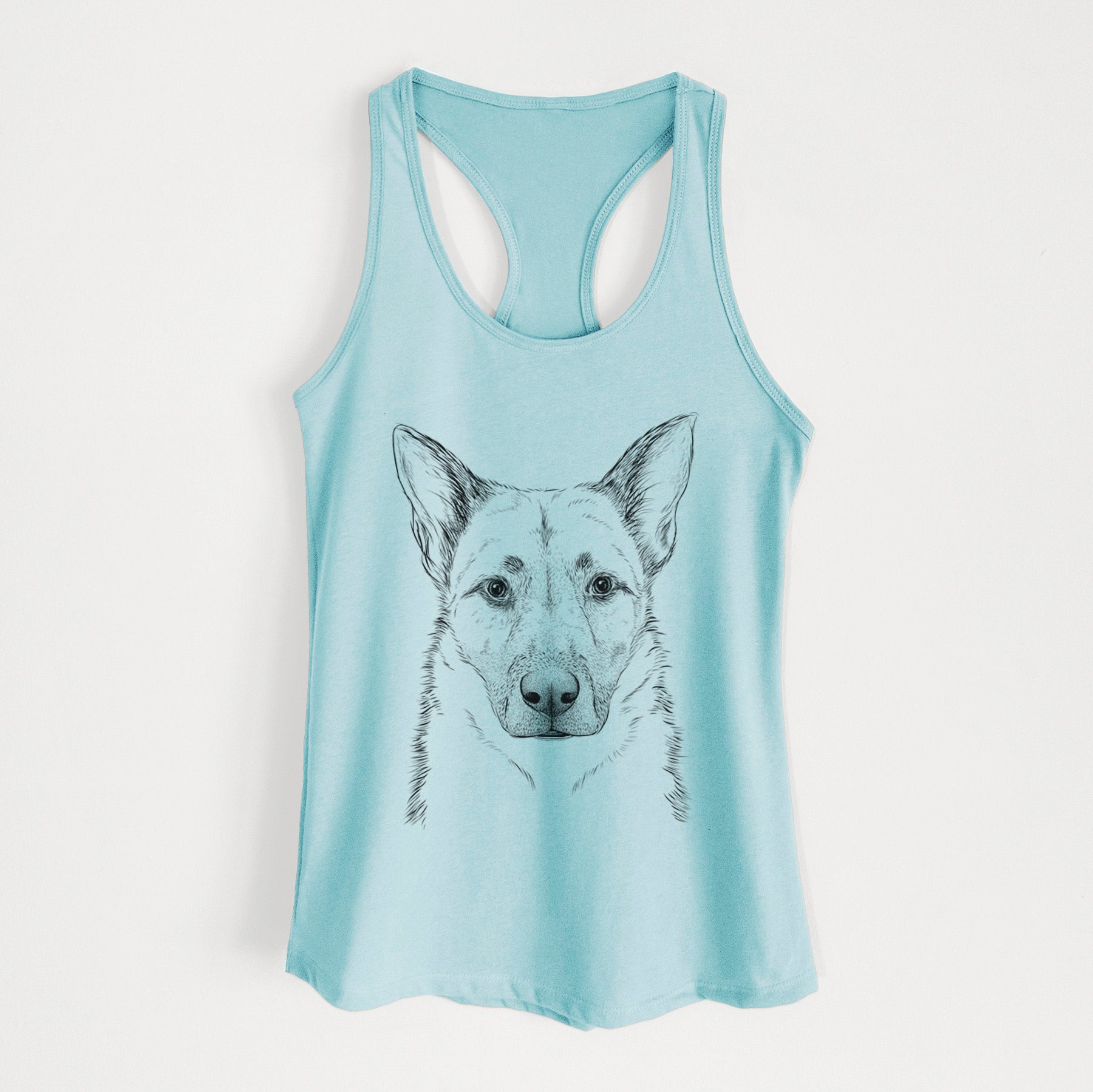 Oliverno the German Shepherd - Women's Racerback Tanktop