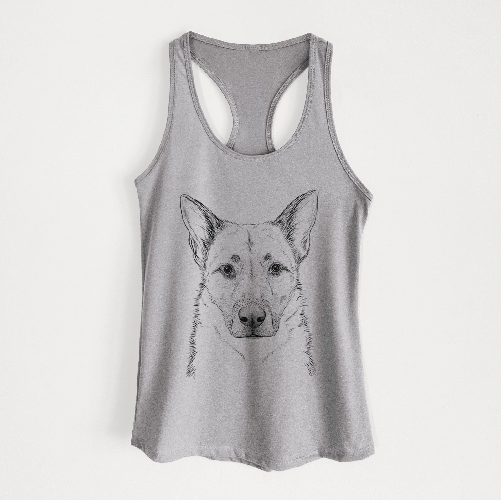 Oliverno the German Shepherd - Women's Racerback Tanktop