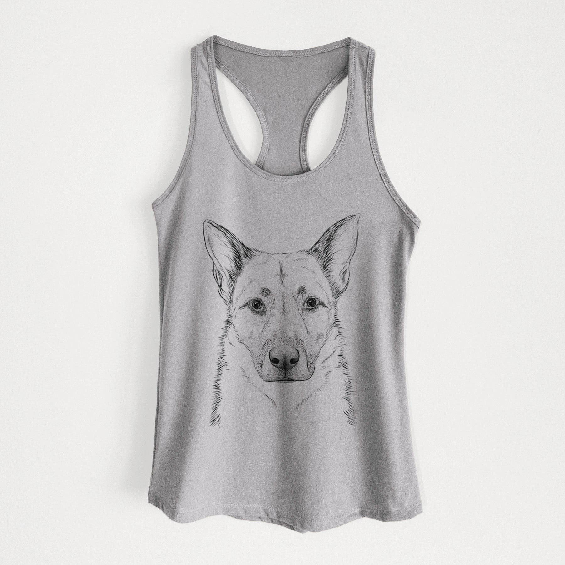 Oliverno the German Shepherd - Women's Racerback Tanktop