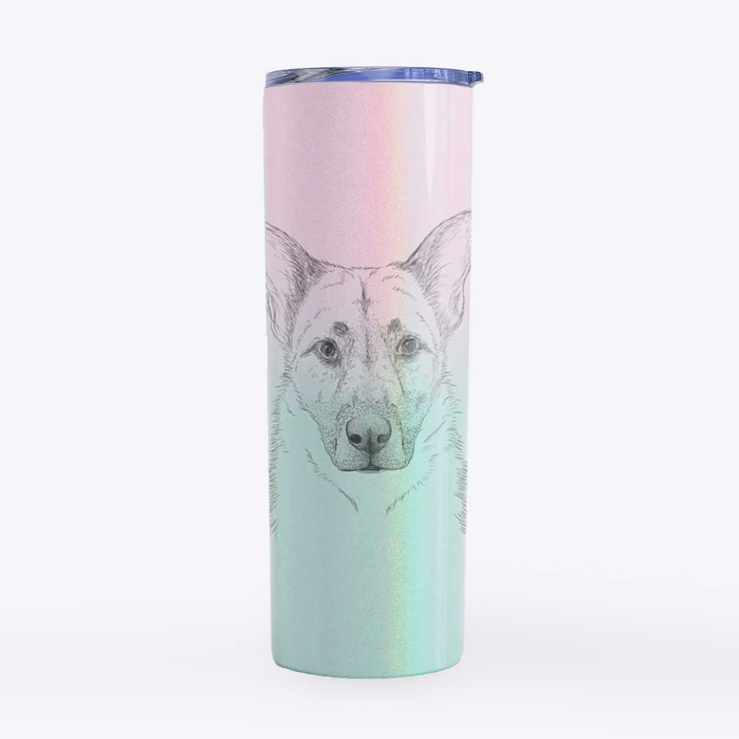 Oliverno the German Shepherd - 20oz Skinny Tumbler