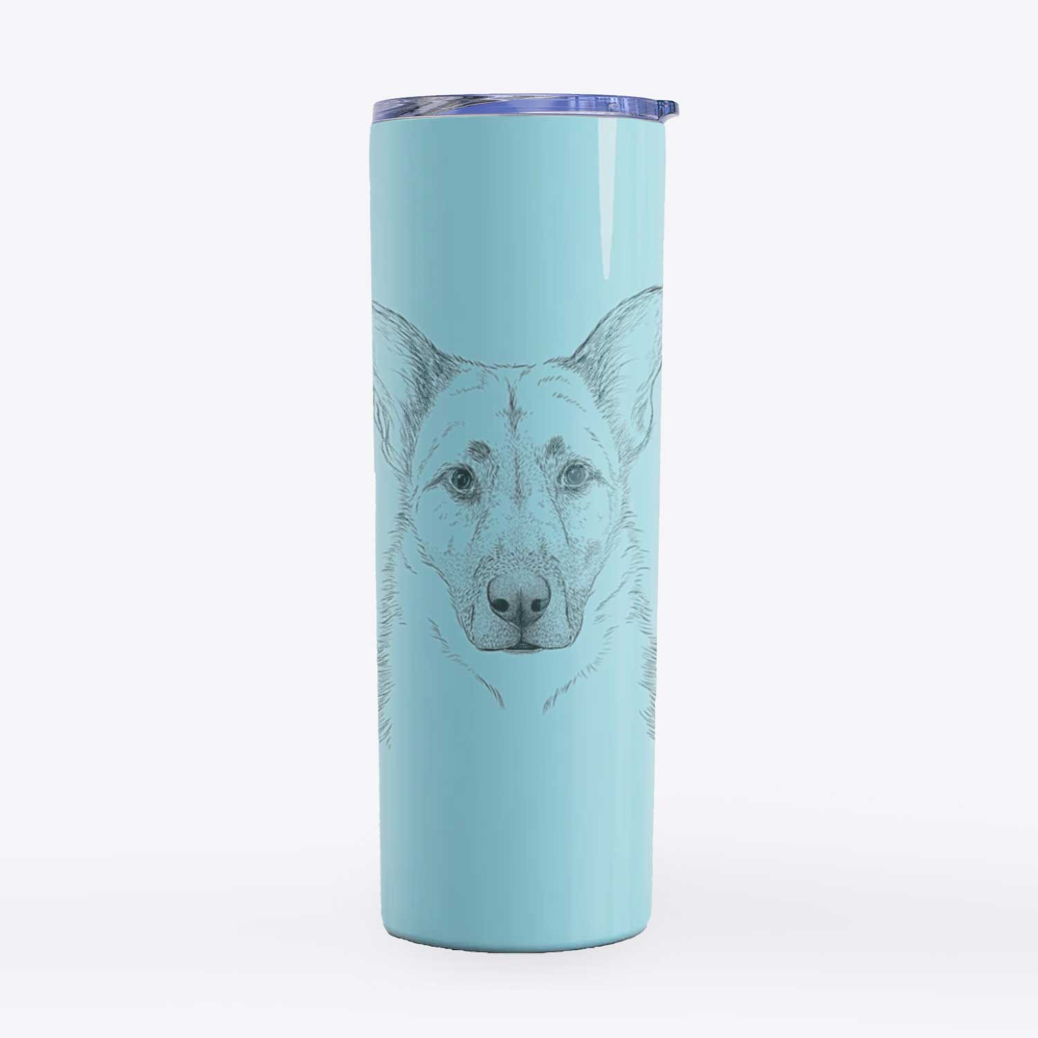 Oliverno the German Shepherd - 20oz Skinny Tumbler