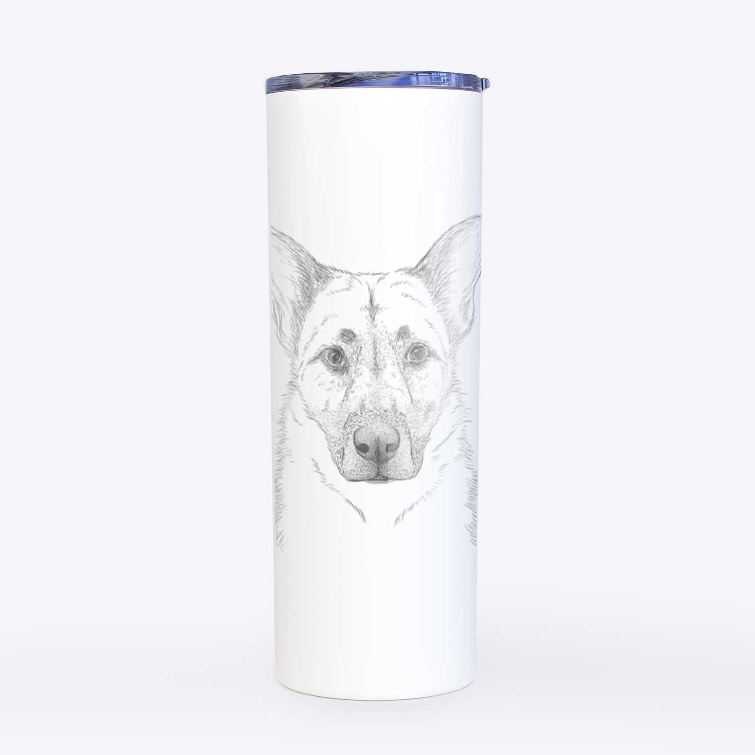 Oliverno the German Shepherd - 20oz Skinny Tumbler