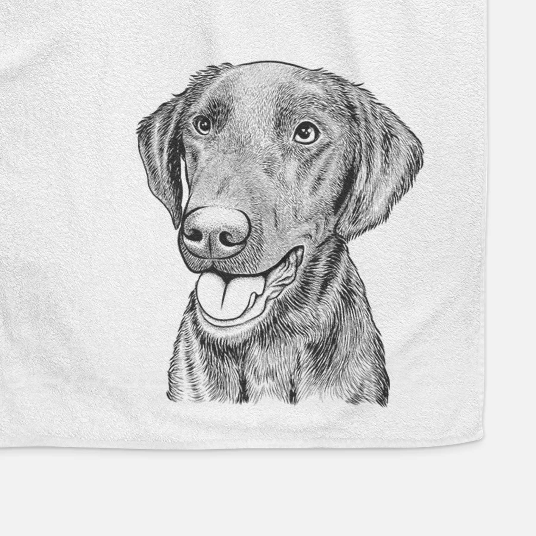 Onyx the Labrador Retriever Decorative Hand Towel