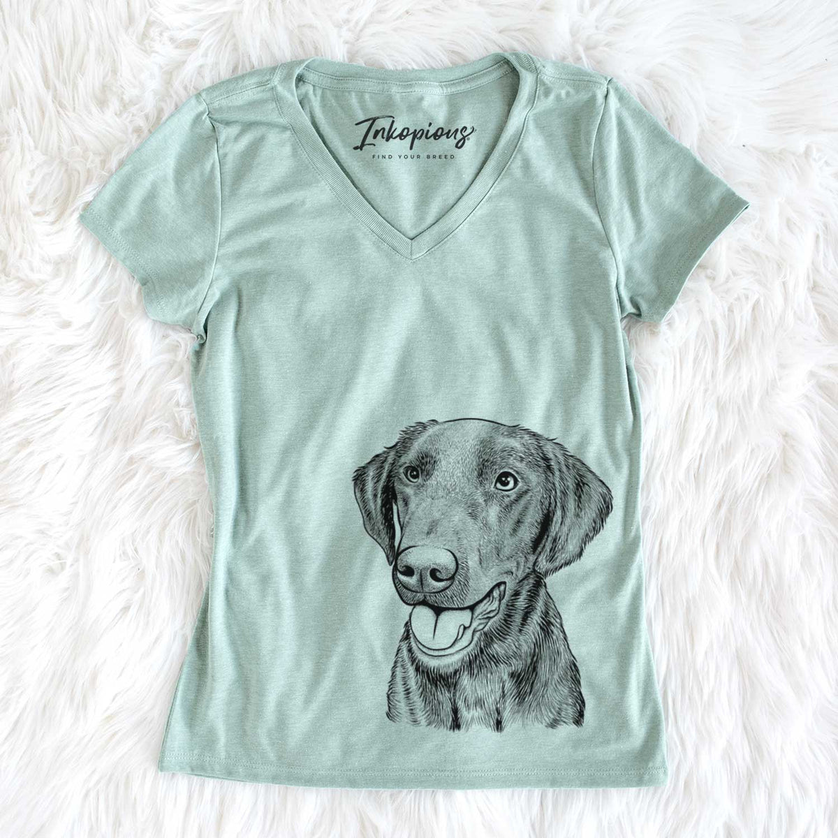 Onyx the Labrador Retriever - Women's V-neck Shirt