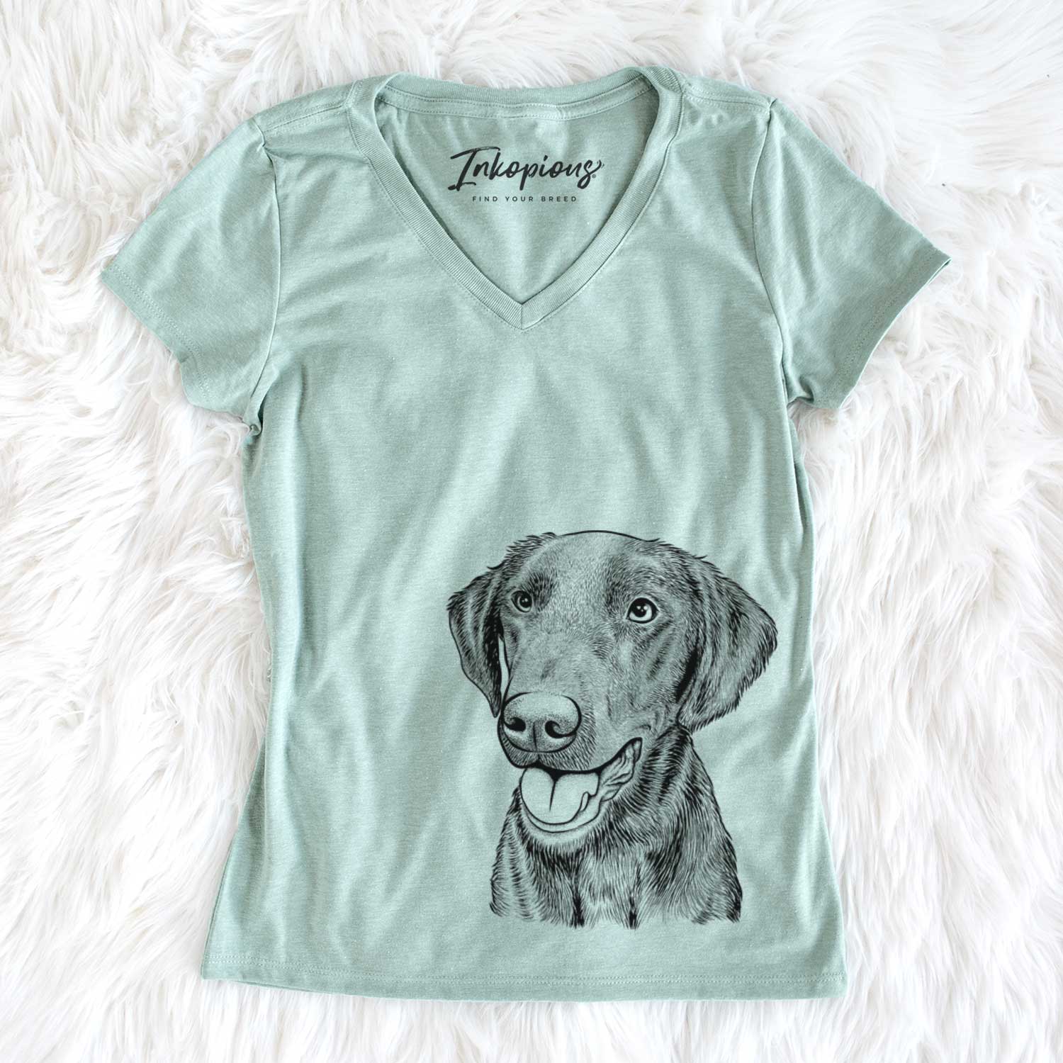 Bare Onyx the Labrador Retriever - Women's V-neck Shirt