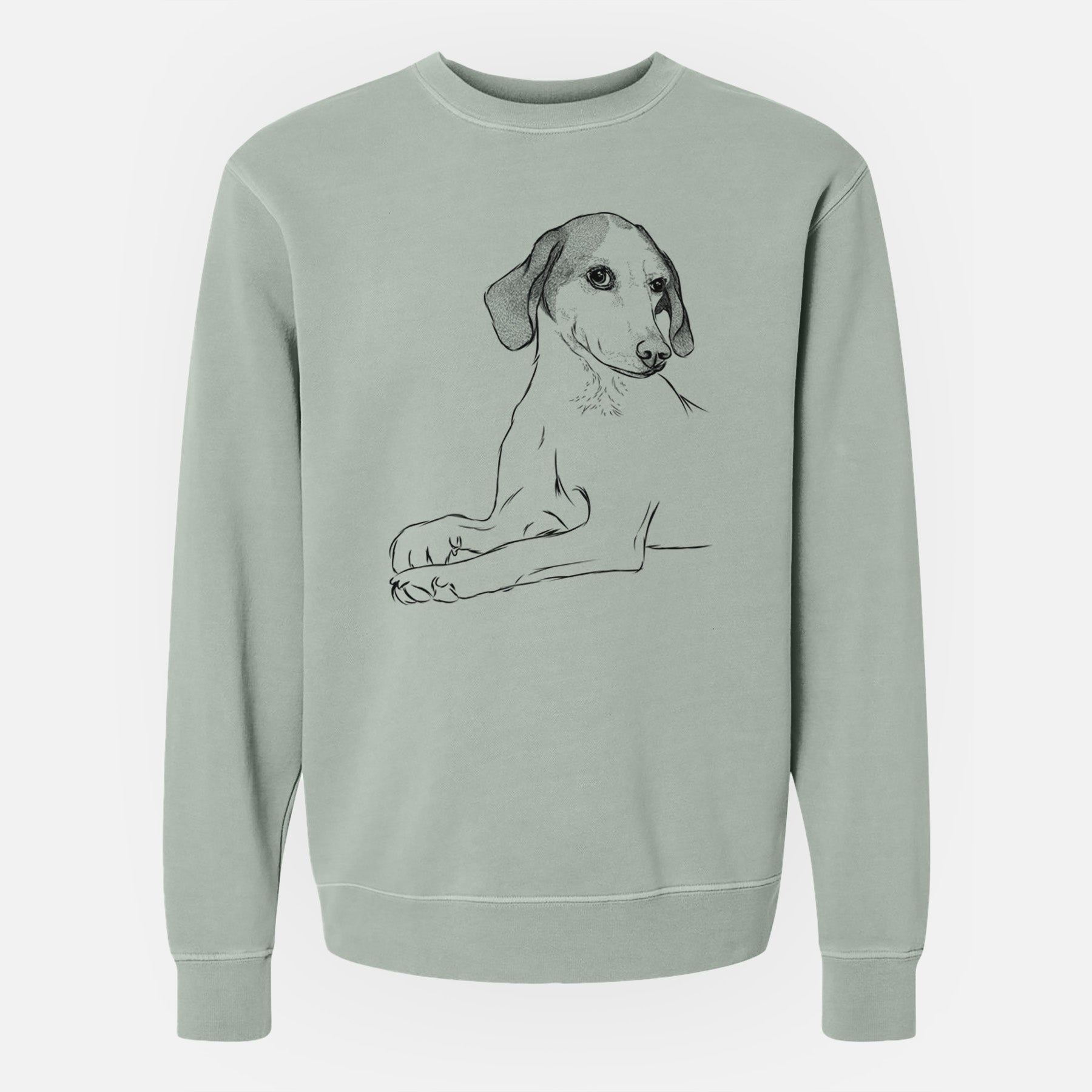 Bare Opie the Foxhound - Unisex Pigment Dyed Crew Sweatshirt