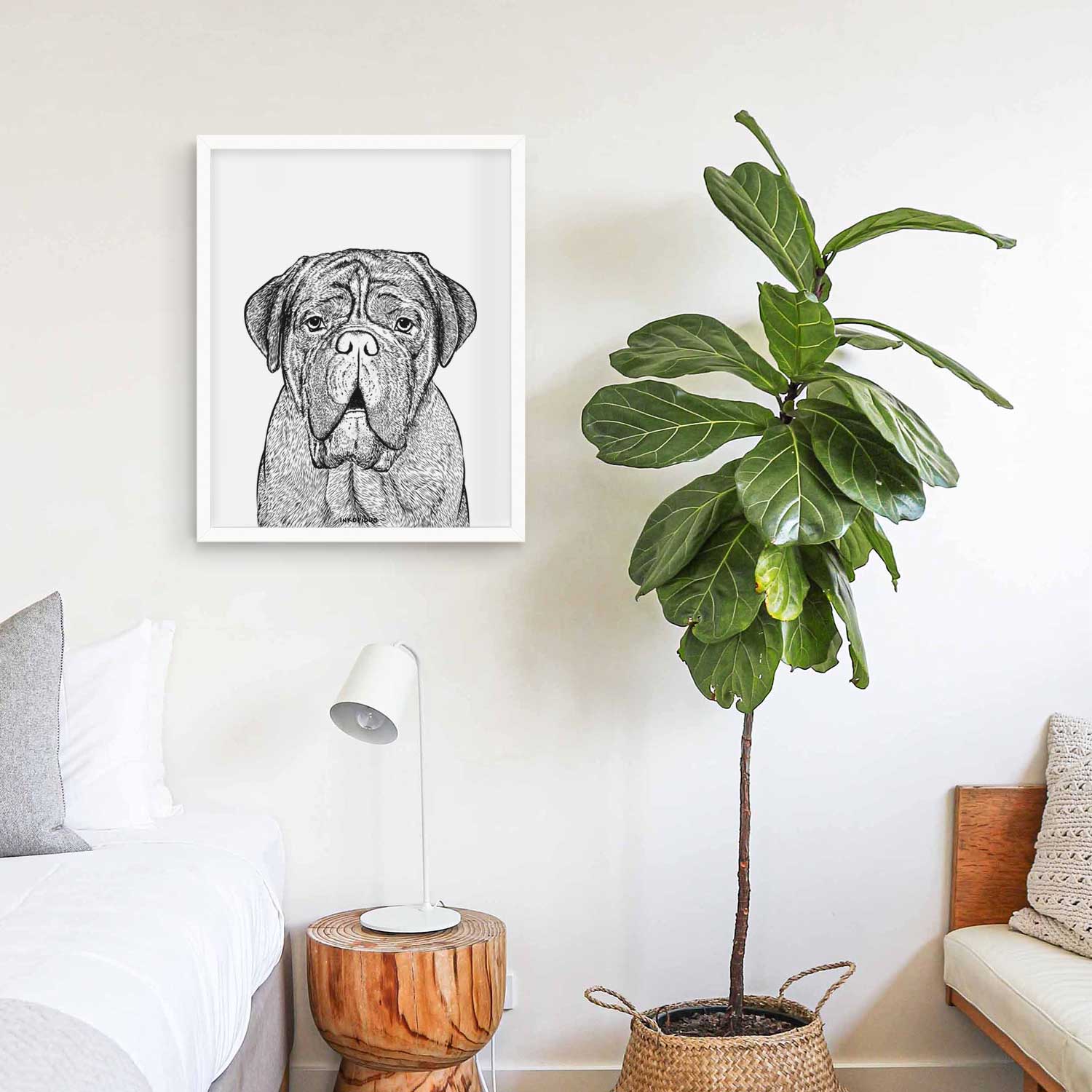 Optimus the Dogue de Bordeaux Art Print