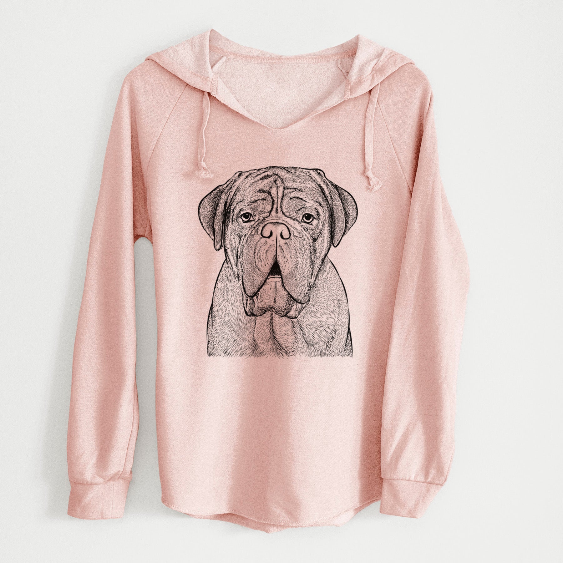 Bare Optimus the Dogue de Bordeaux - Cali Wave Hooded Sweatshirt