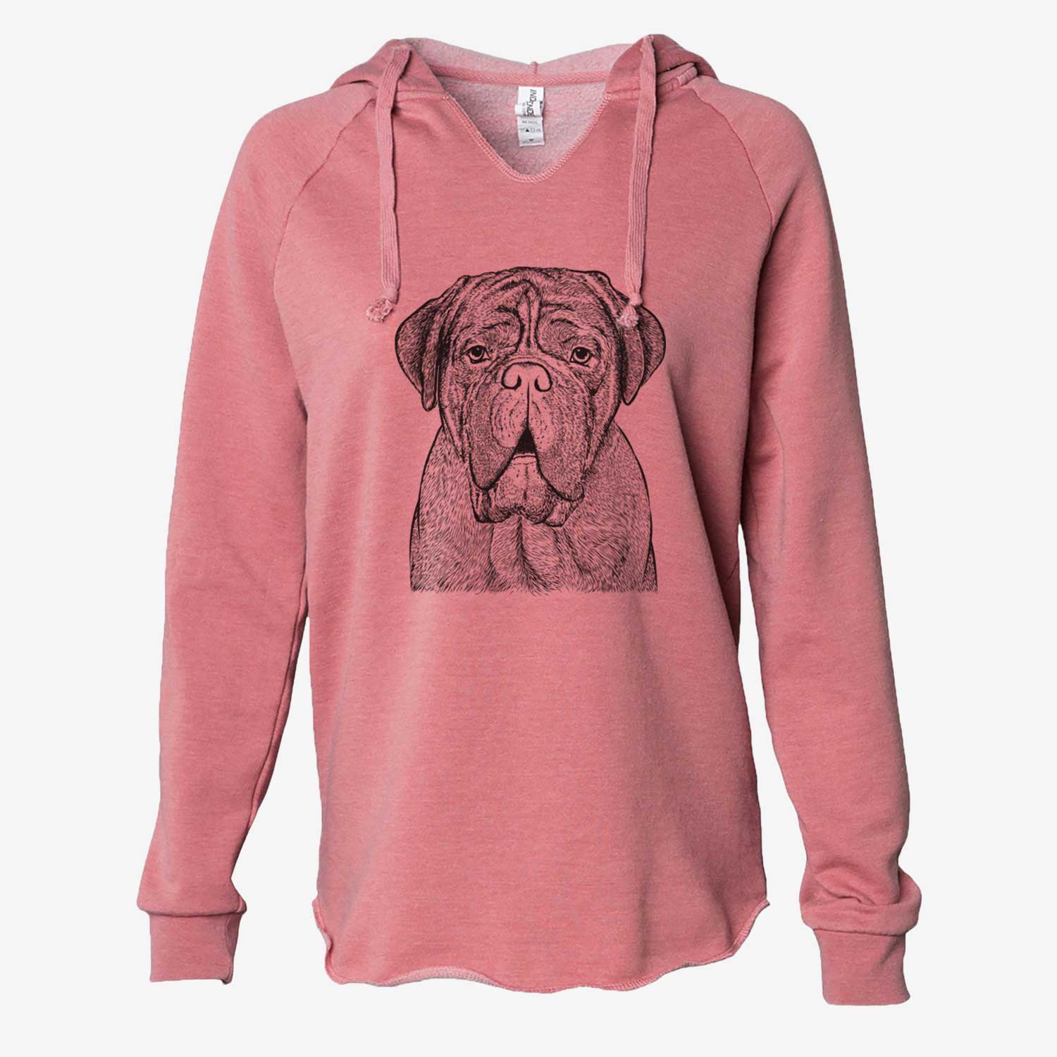 Optimus the Dogue de Bordeaux - Cali Wave Hooded Sweatshirt