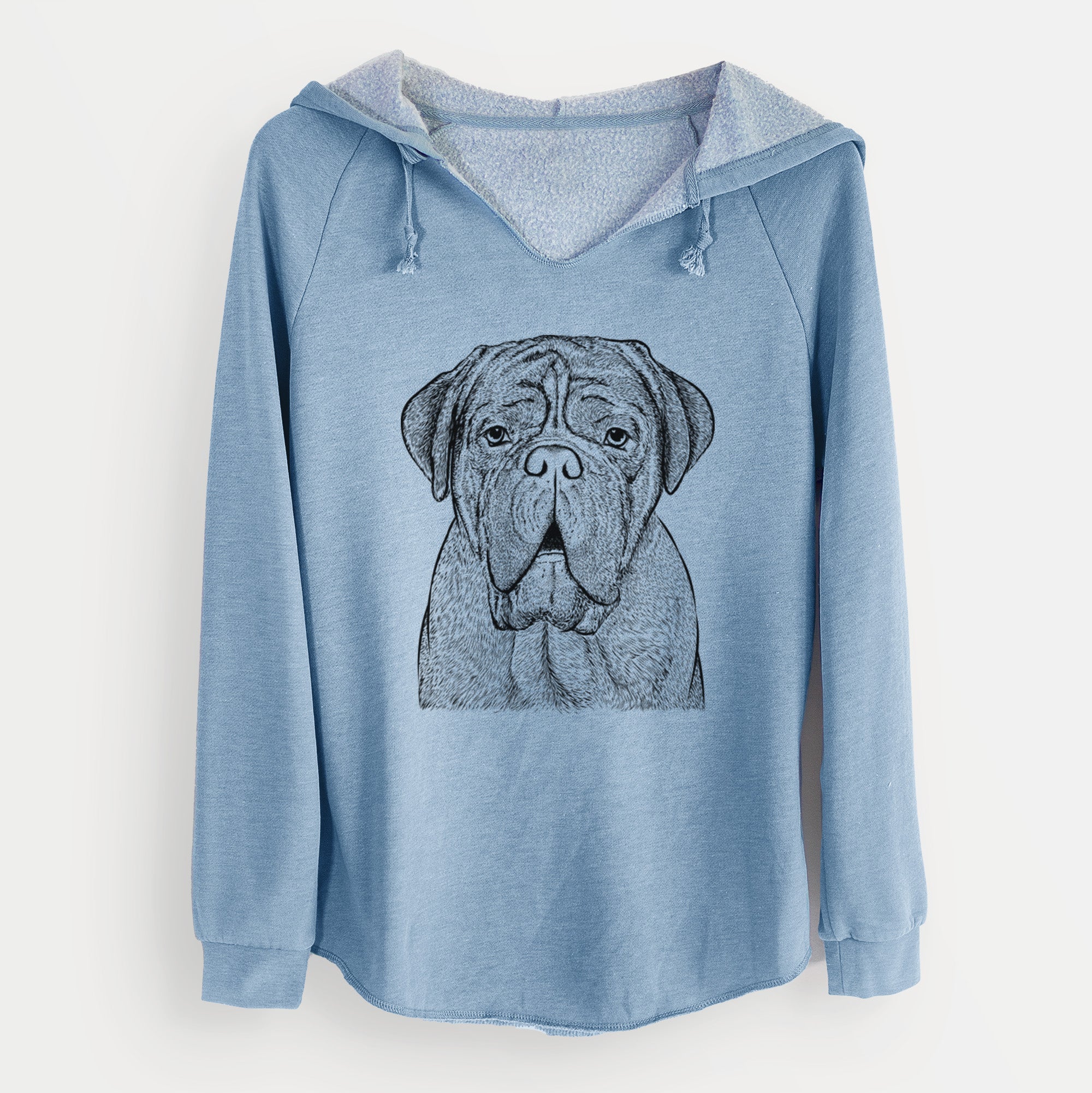 Bare Optimus the Dogue de Bordeaux - Cali Wave Hooded Sweatshirt