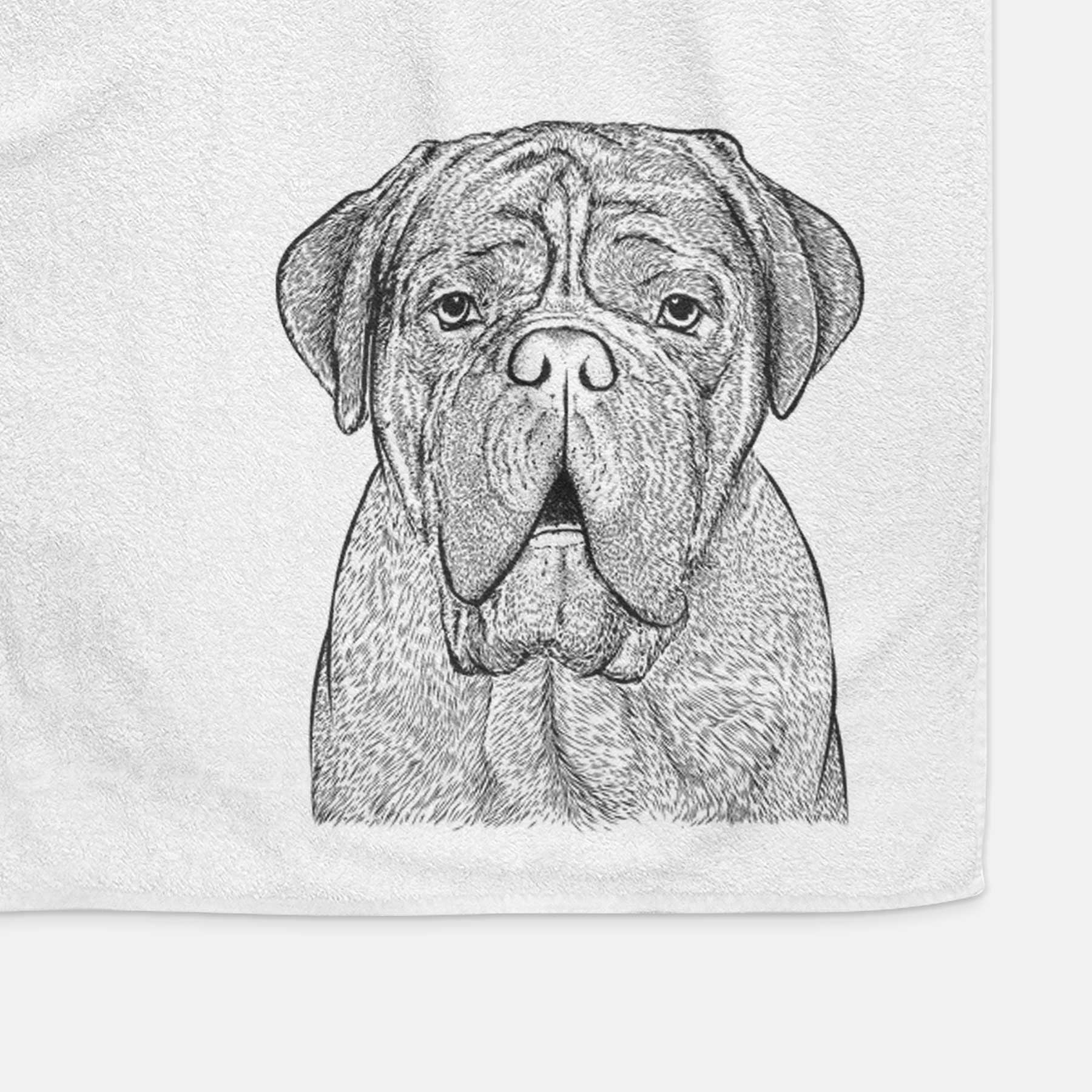 Optimus the Dogue de Bordeaux Decorative Hand Towel