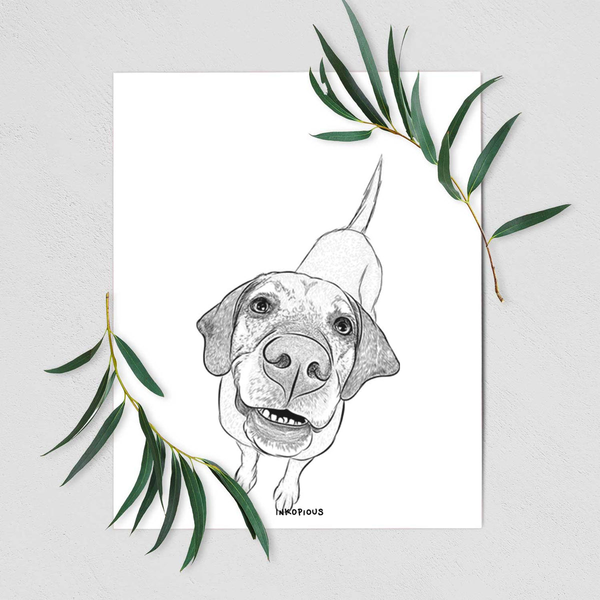 Oquirrh the Vizsla Art Print