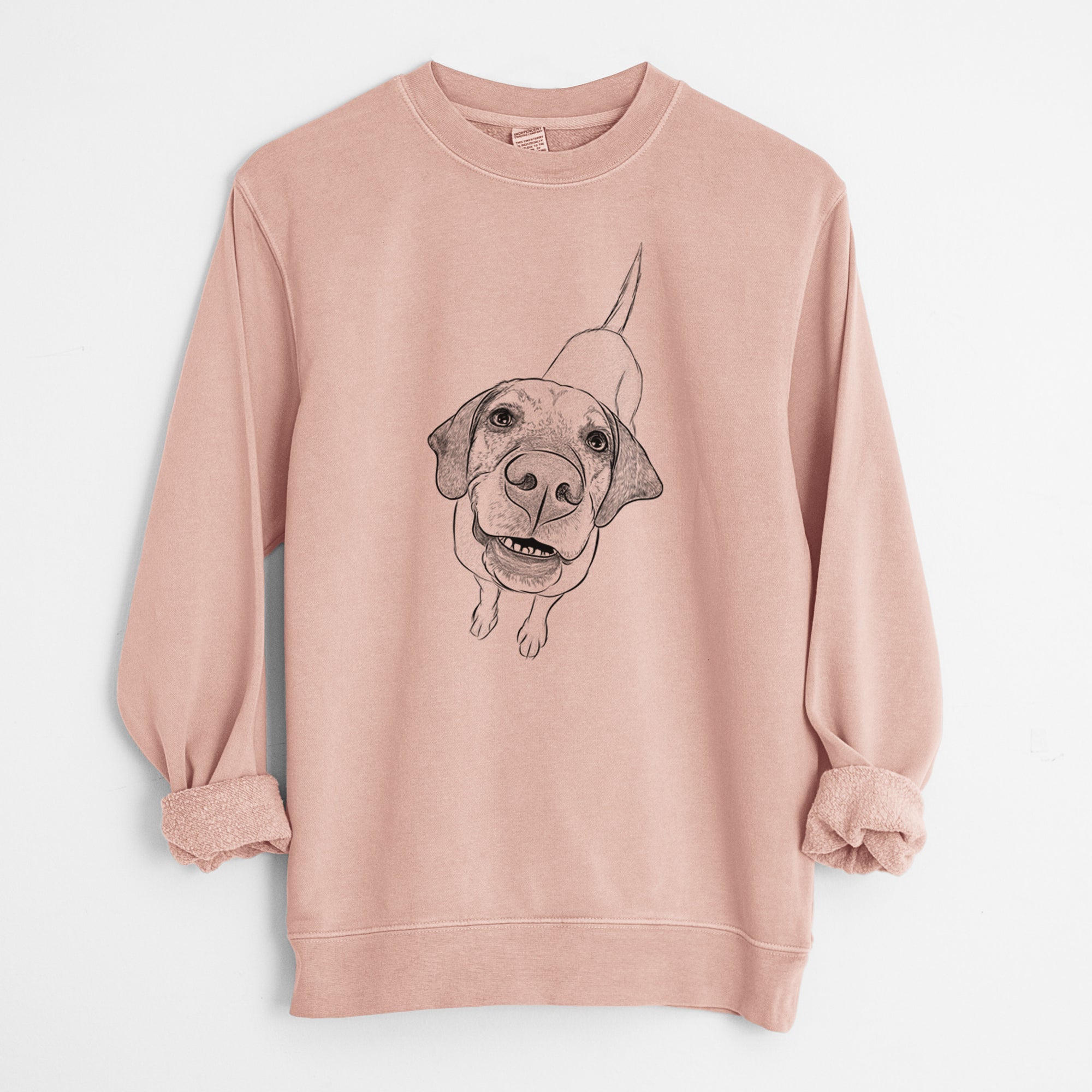 Bare Oquirrh the Vizsla - Unisex Pigment Dyed Crew Sweatshirt