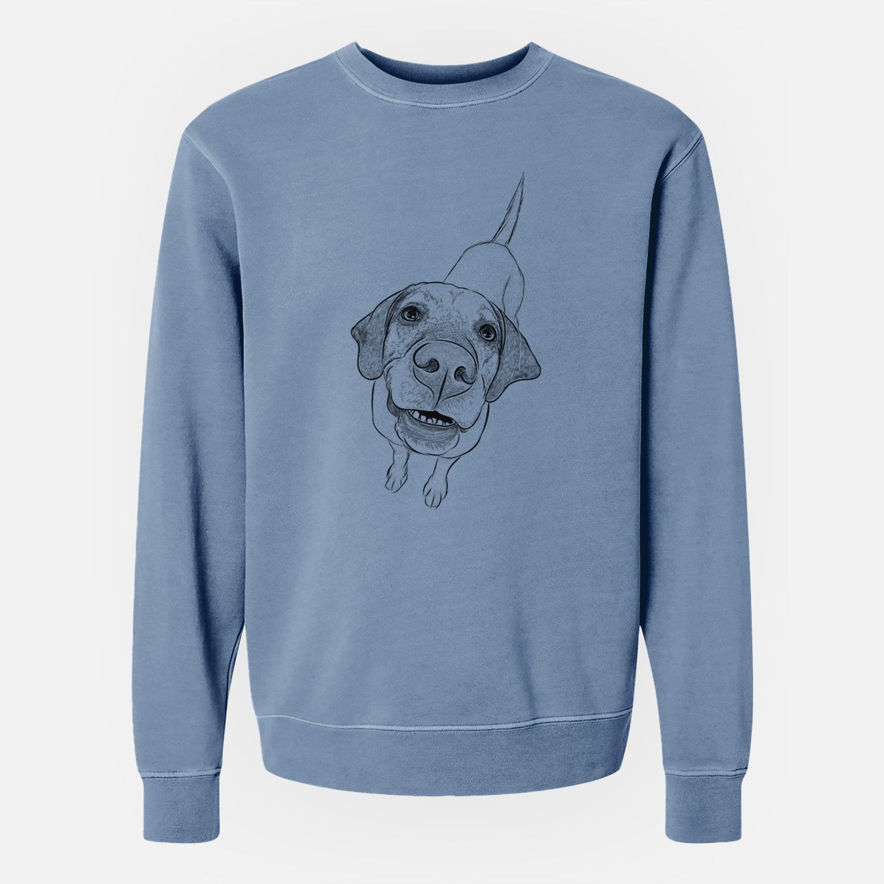 Bare Oquirrh the Vizsla - Unisex Pigment Dyed Crew Sweatshirt