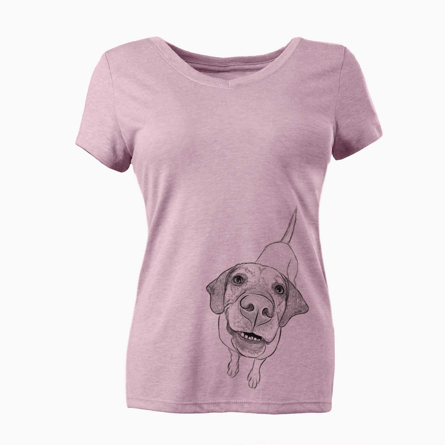 Bare Oquirrh the Vizsla - Women's V-neck Shirt