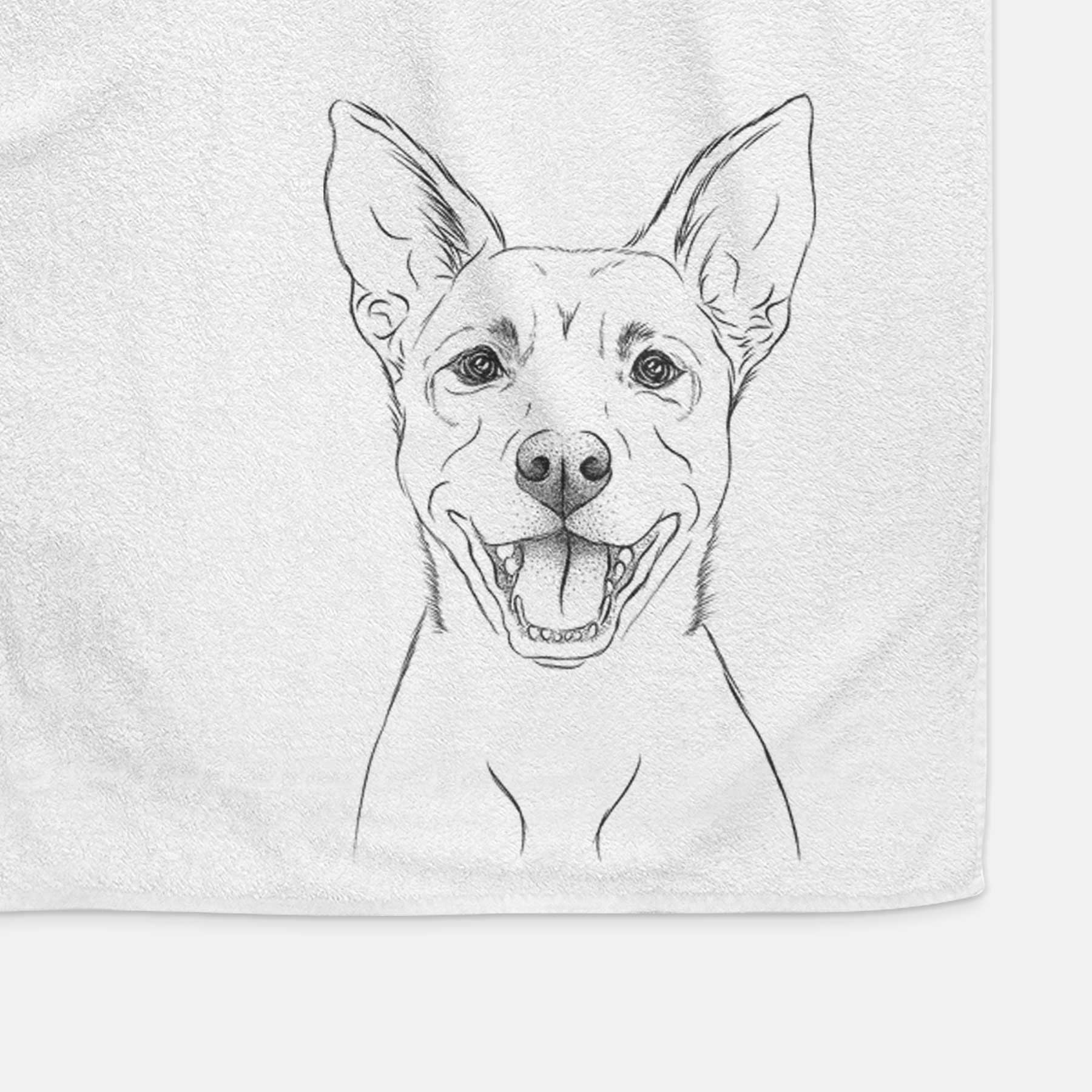 Orange the Carolina Dog Decorative Hand Towel