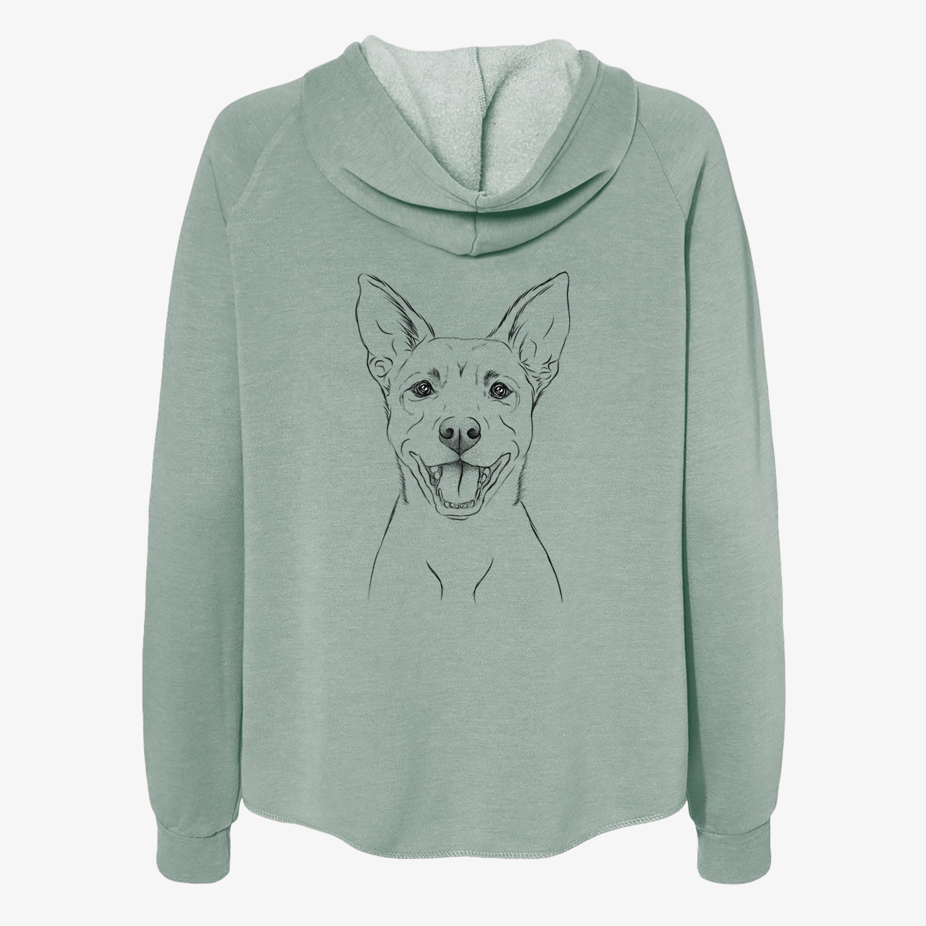 Orange the Carolina Dog - Women's Cali Wave Zip-Up Sweatshirt