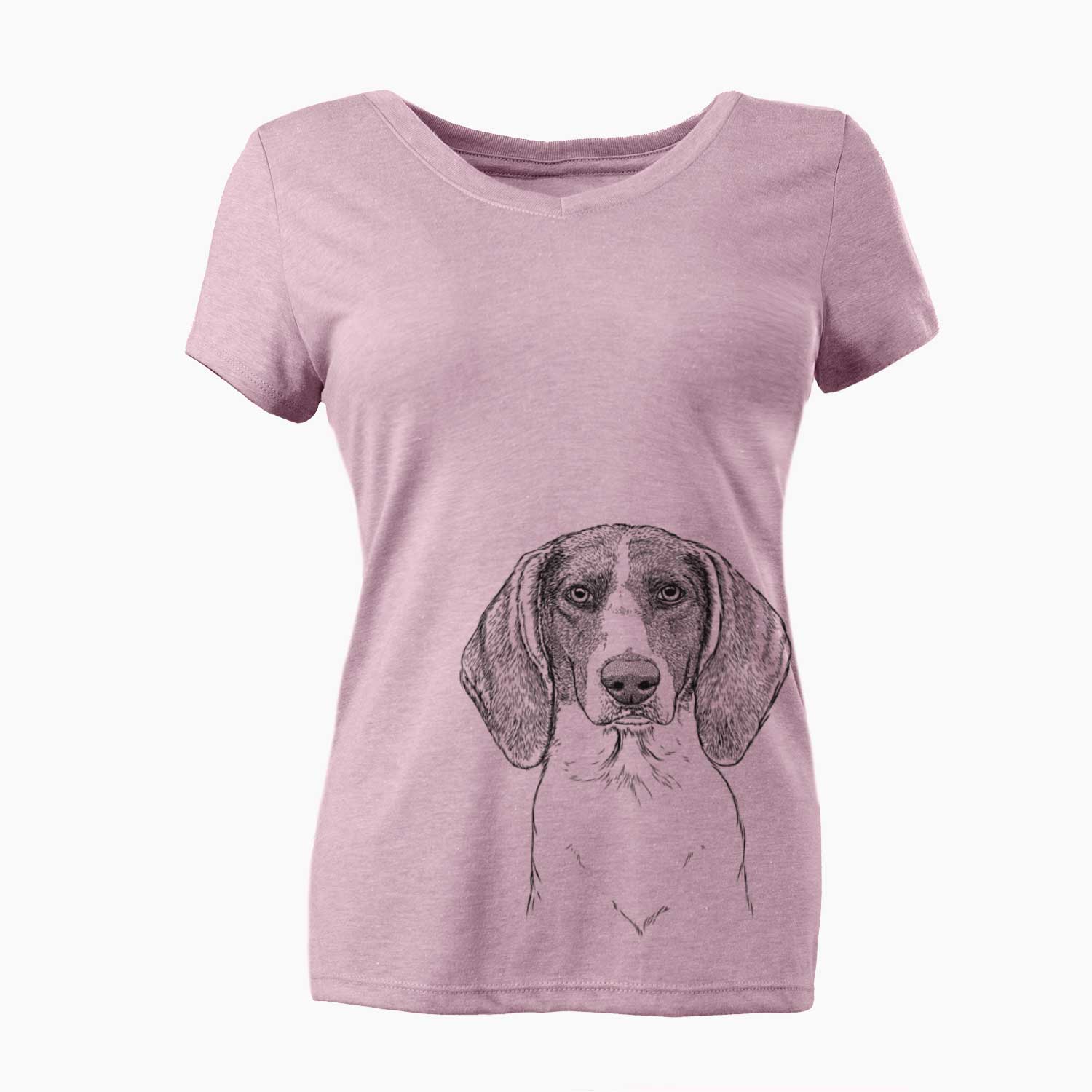 Bare Orin the Treeing Walker Coonhound - Women's V-neck Shirt