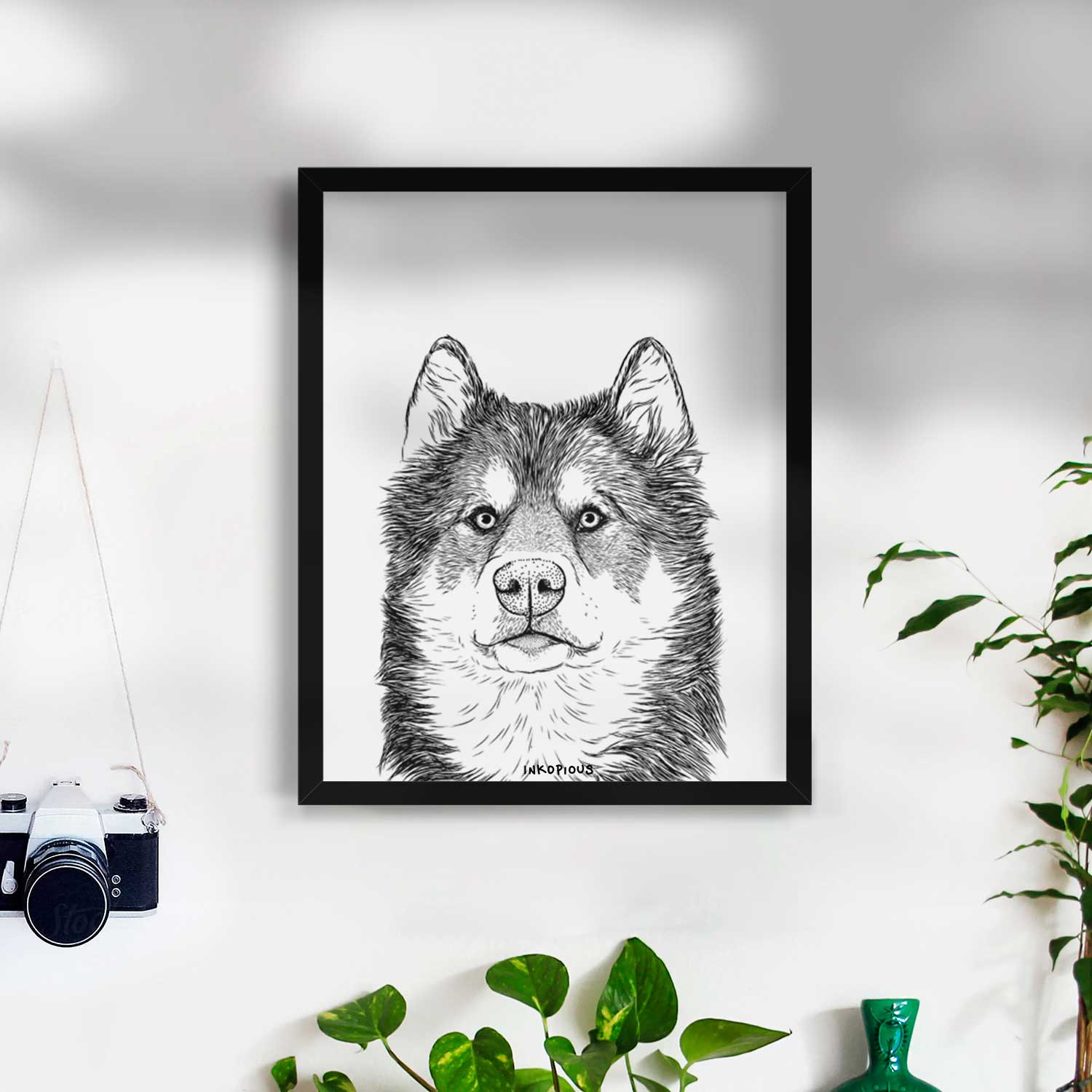 Oskar the Canadian Eskimo Dog Art Print