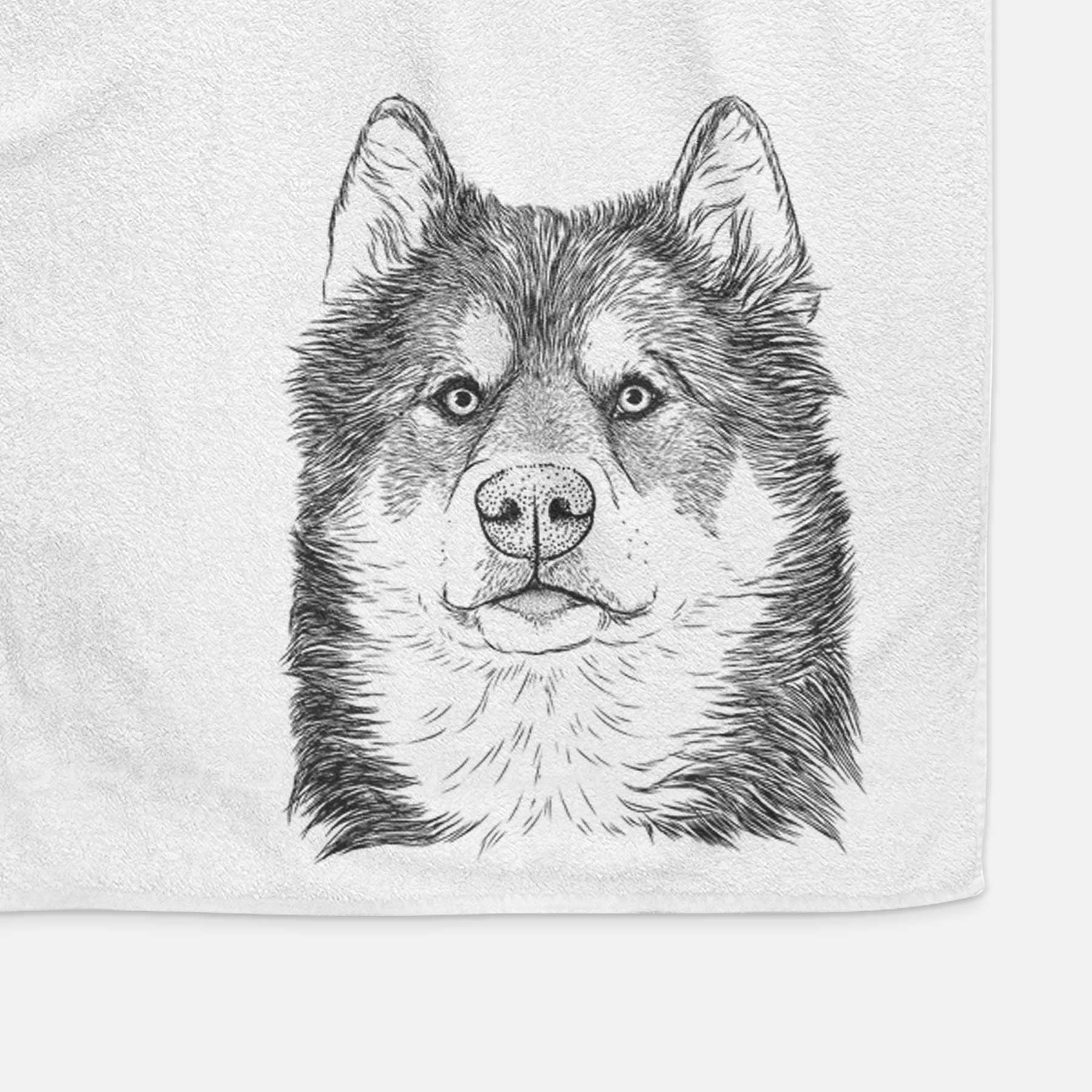 Oskar the Canadian Eskimo Dog Decorative Hand Towel