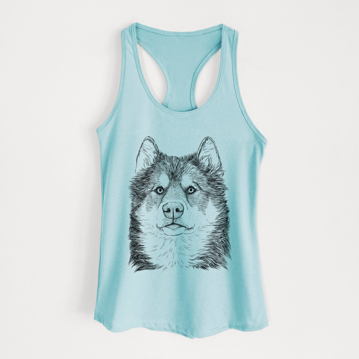 Oskar the Canadian Eskimo Dog - Women's Racerback Tanktop