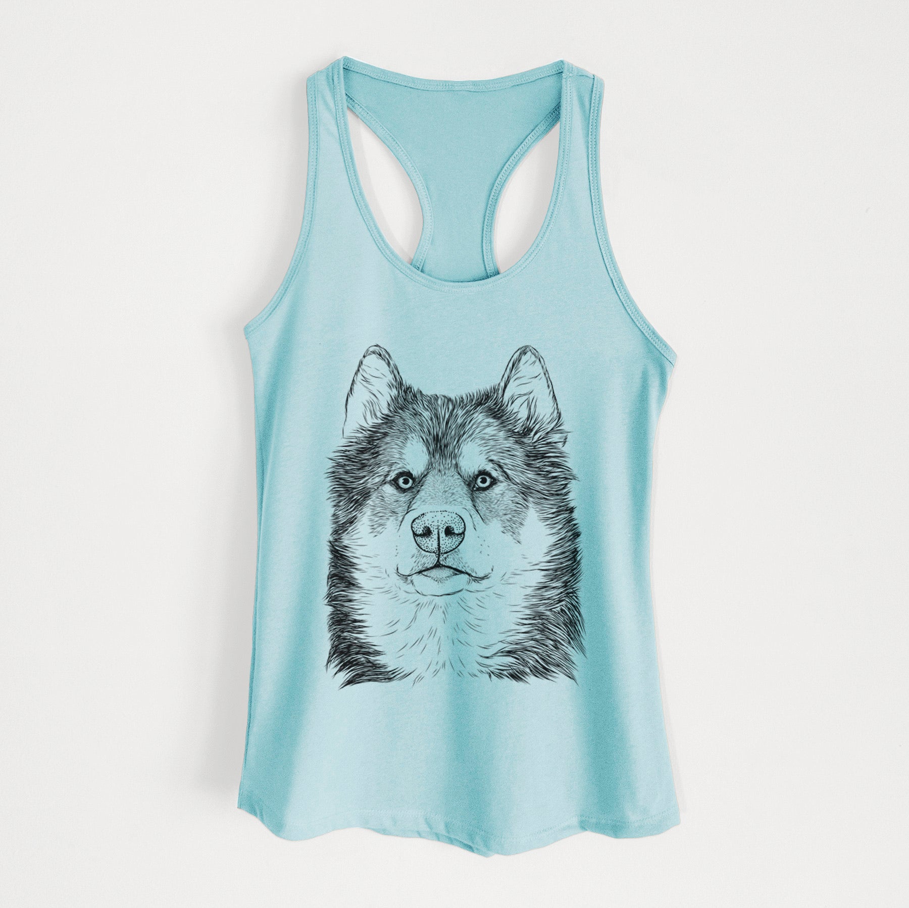 Oskar the Canadian Eskimo Dog - Women's Racerback Tanktop