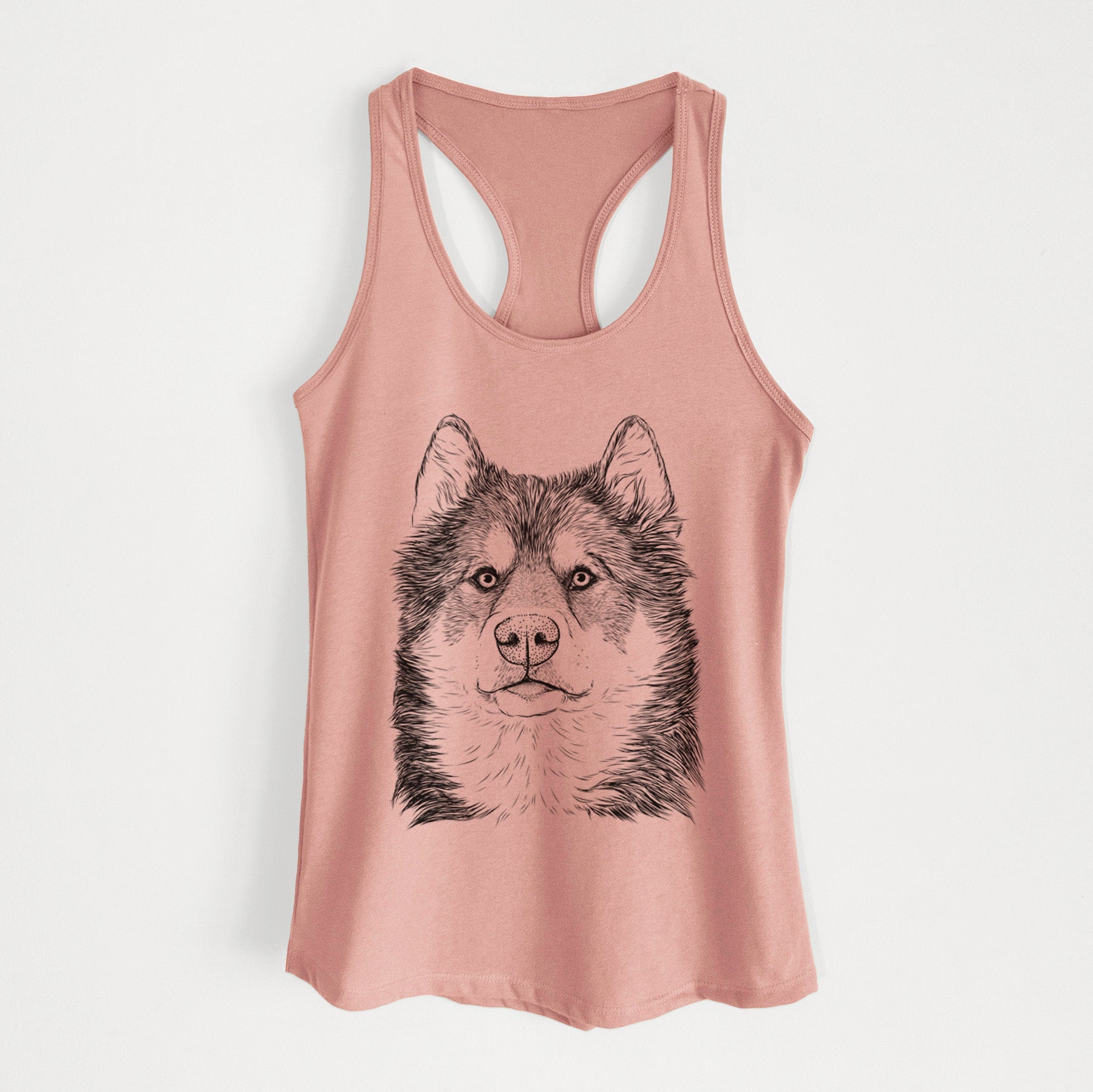 Oskar the Canadian Eskimo Dog - Women's Racerback Tanktop