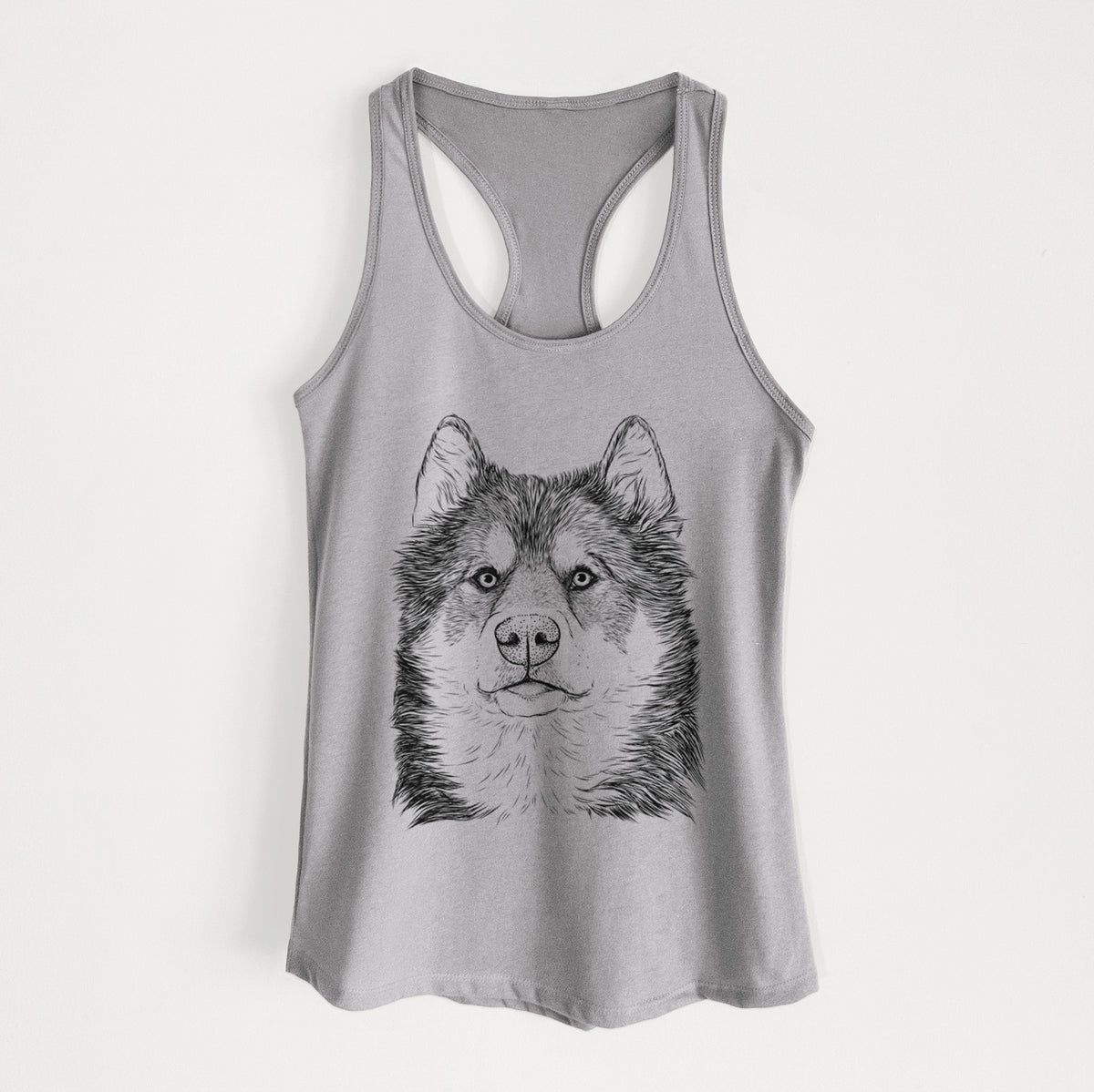 Oskar the Canadian Eskimo Dog - Women&#39;s Racerback Tanktop