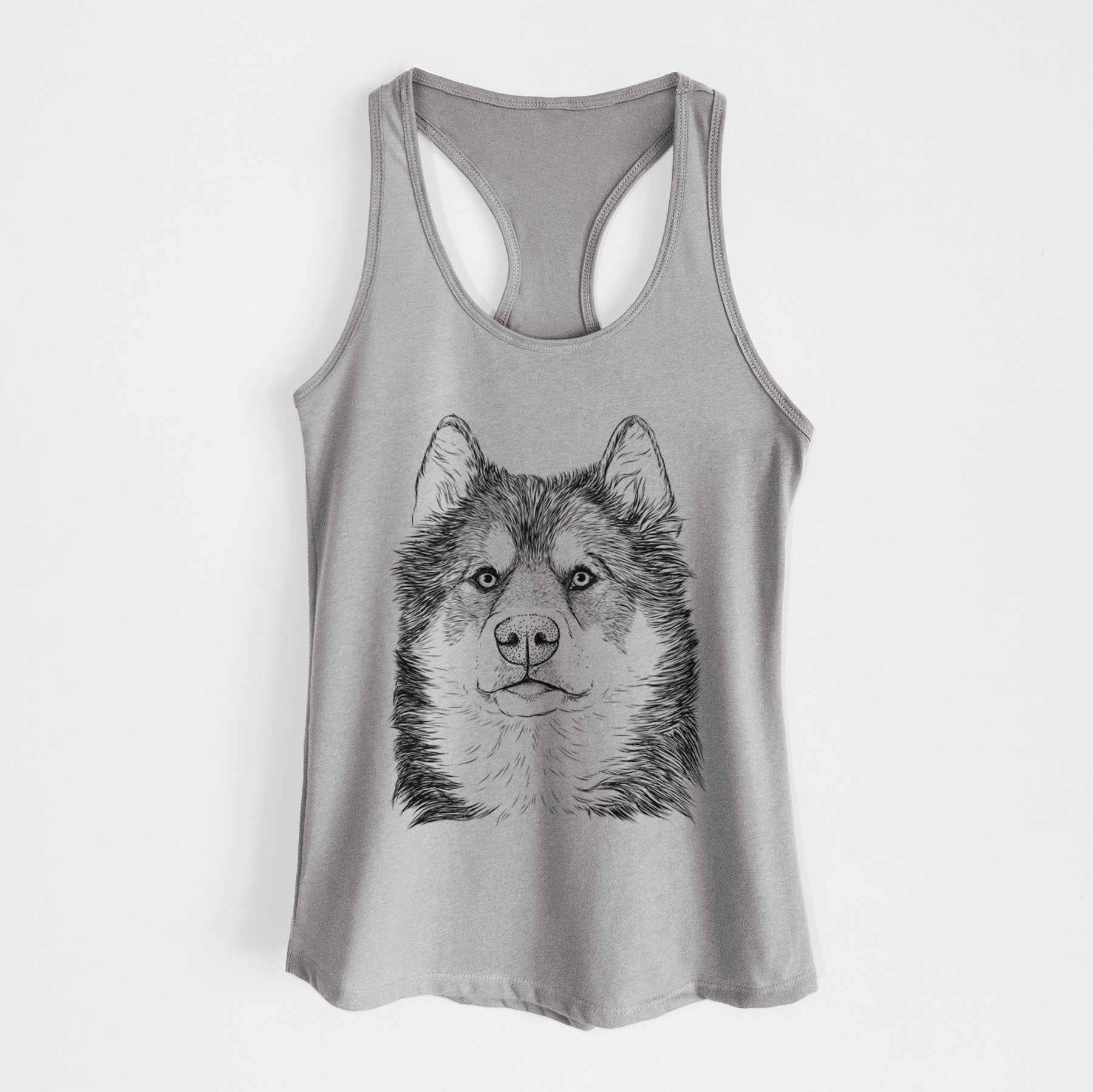 Oskar the Canadian Eskimo Dog - Women's Racerback Tanktop