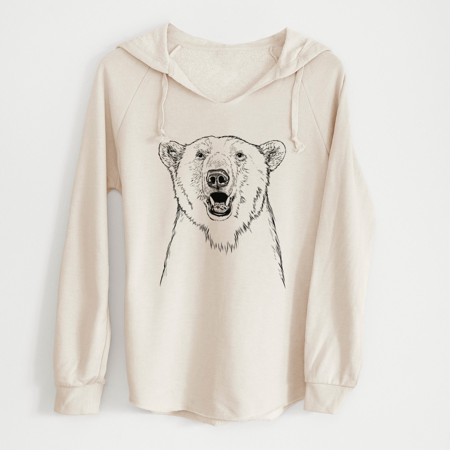 Bare Oslo the Polar Bear - Cali Wave Hooded Sweatshirt