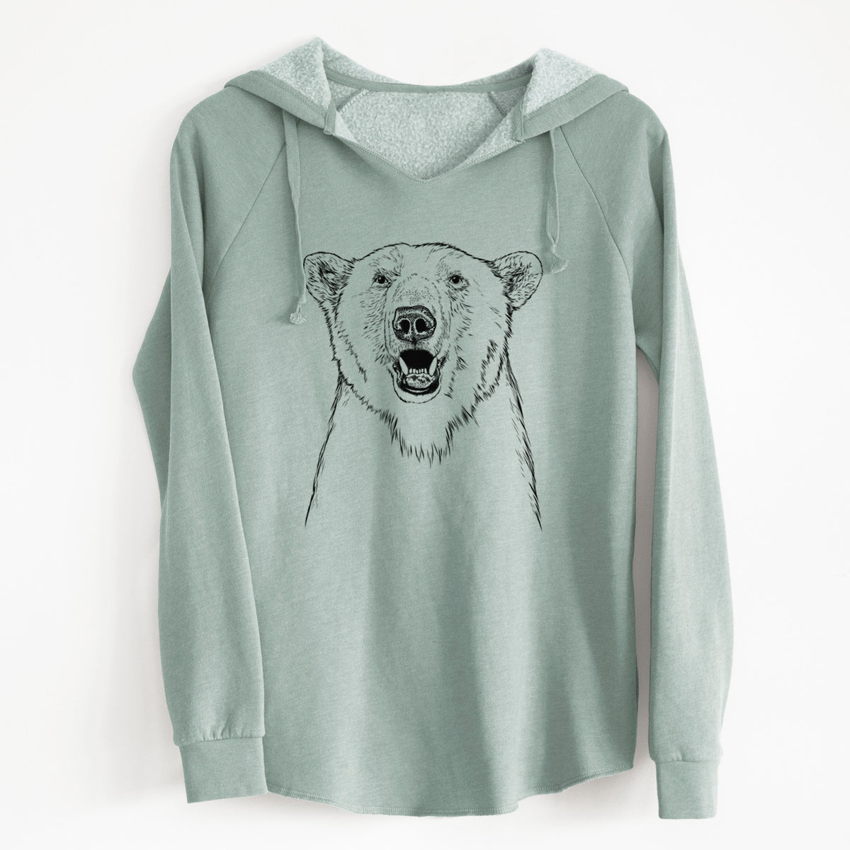 Bare Oslo the Polar Bear - Cali Wave Hooded Sweatshirt