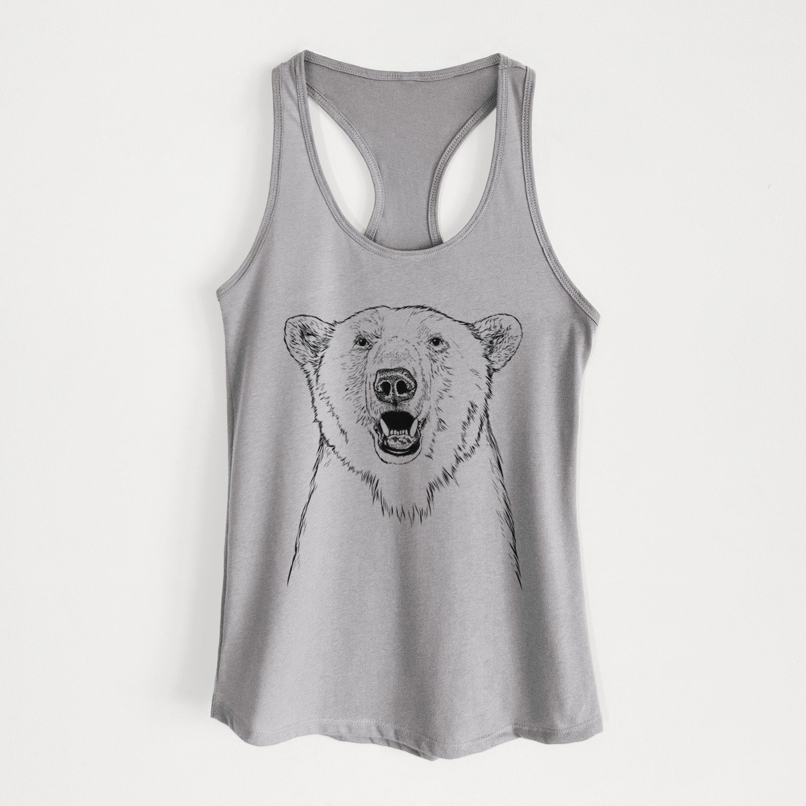 Oslo the Polar Bear - Women's Racerback Tanktop