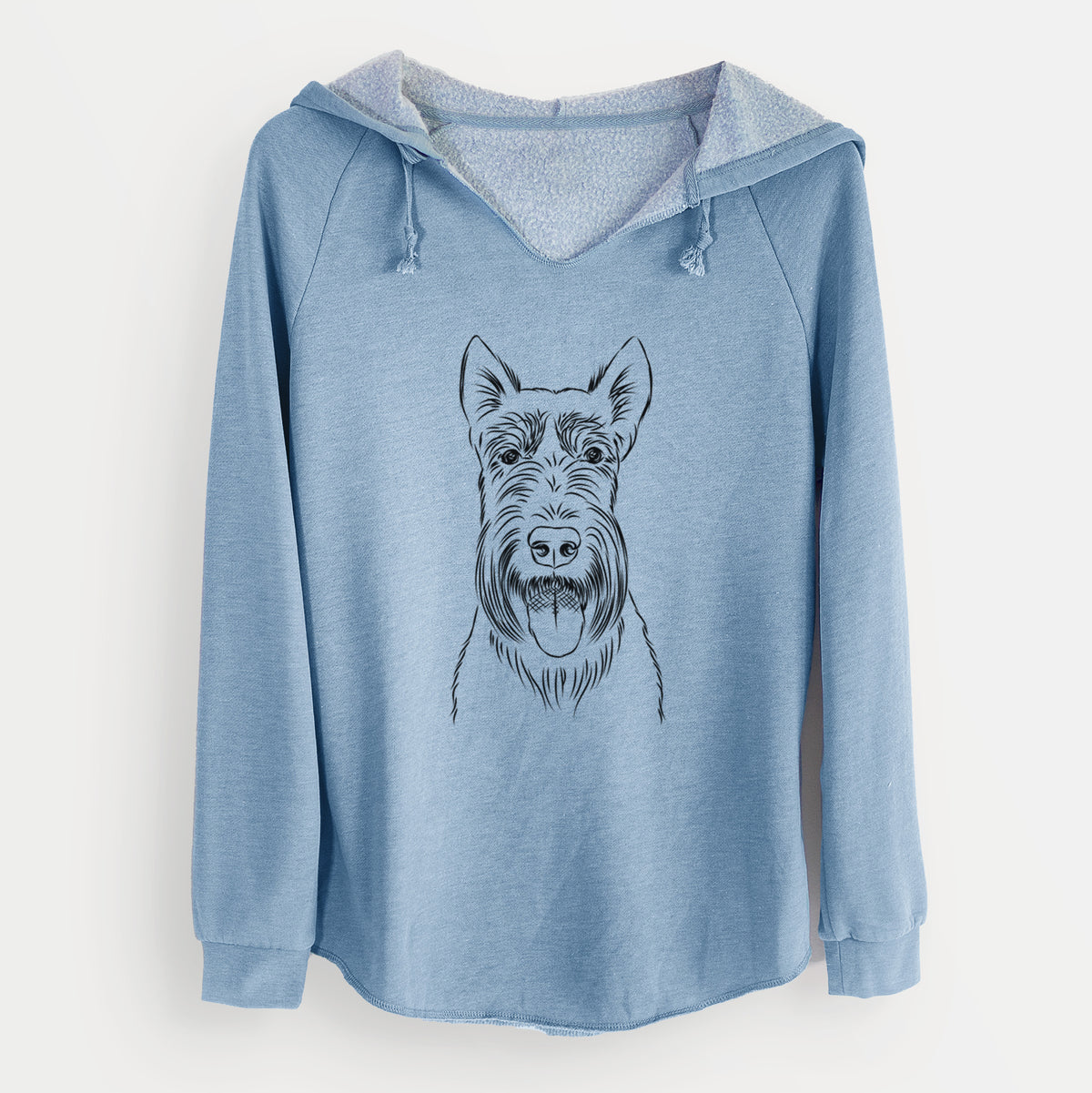 Bare Oswald the Scottish Terrier - Cali Wave Hooded Sweatshirt
