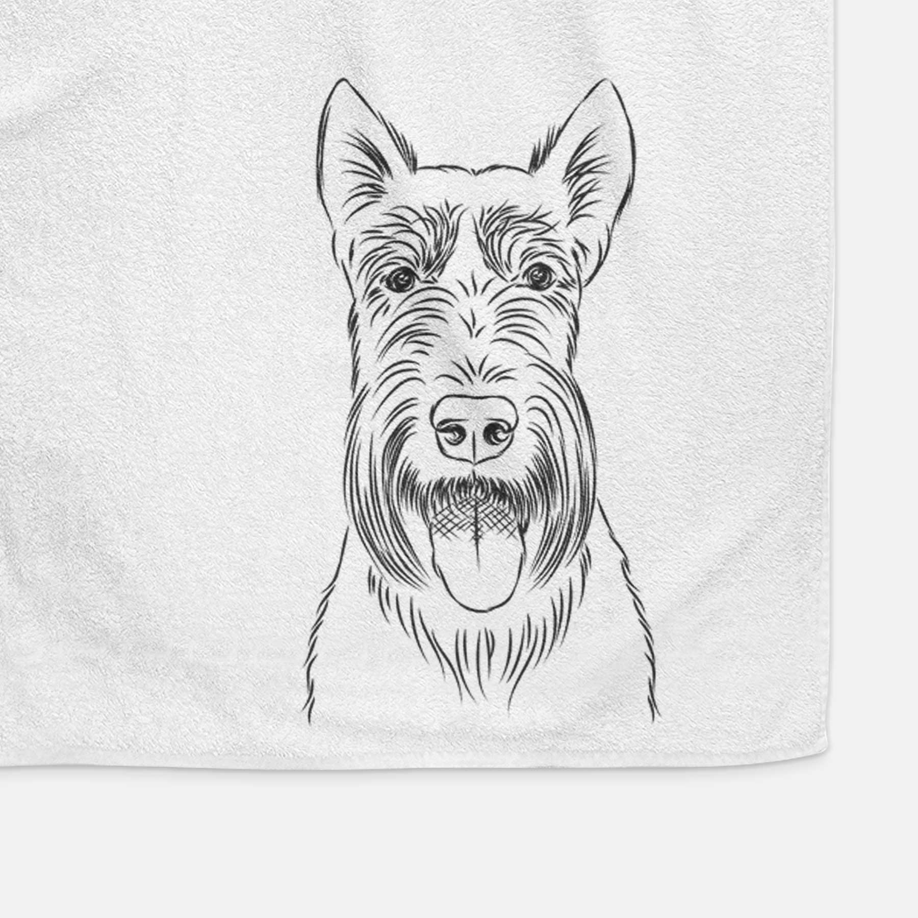 Oswald the Scottish Terrier Decorative Hand Towel