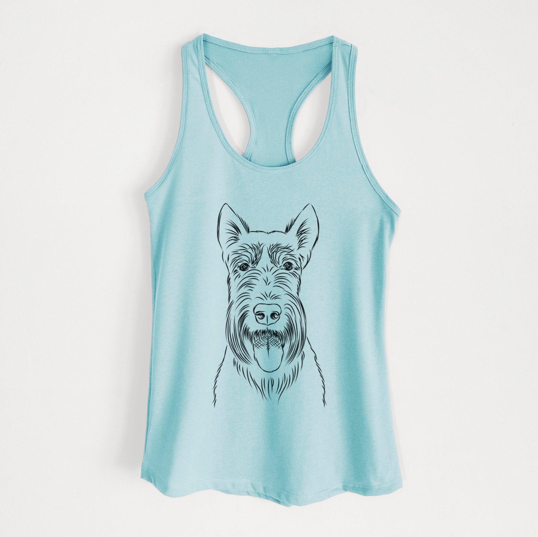 Oswald the Scottish Terrier - Women's Racerback Tanktop