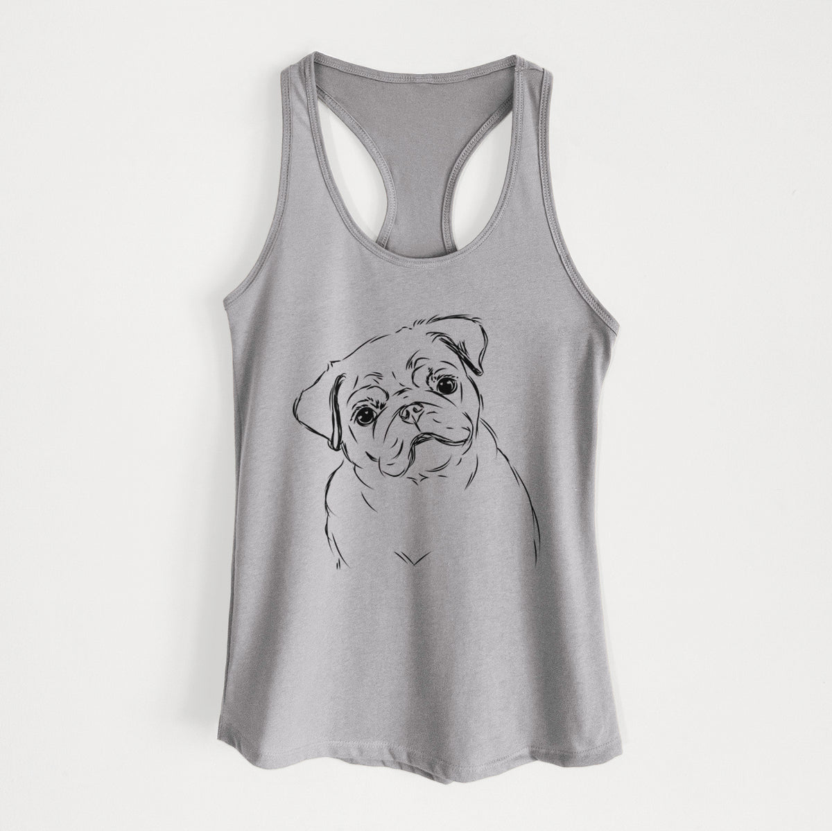 Otis the Pug - Women&#39;s Racerback Tanktop