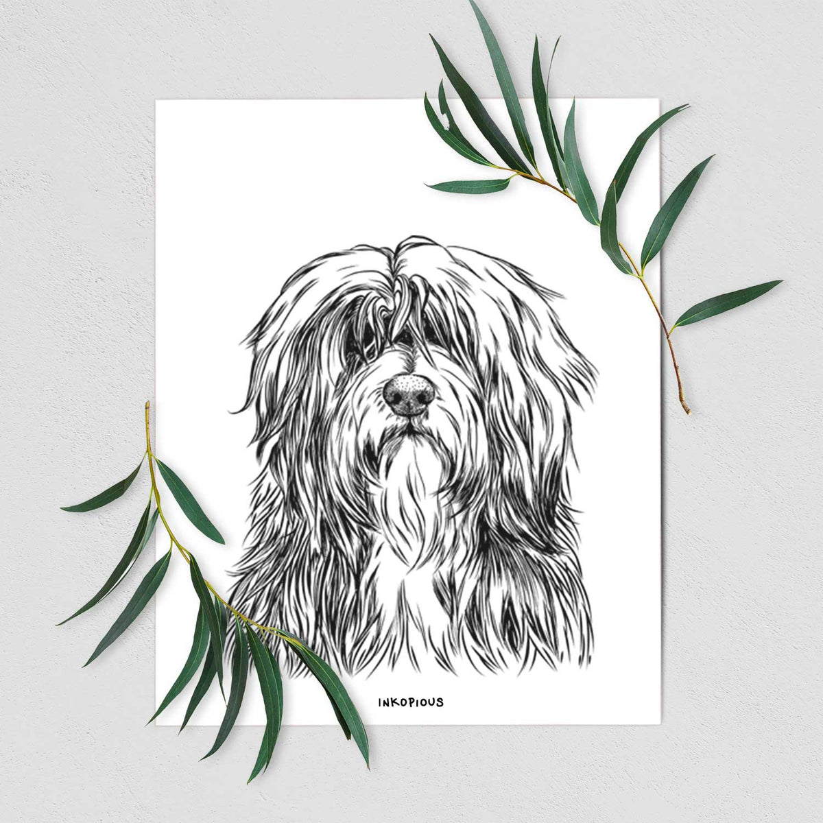 Otto the Polish Lowland Sheepdog Art Print