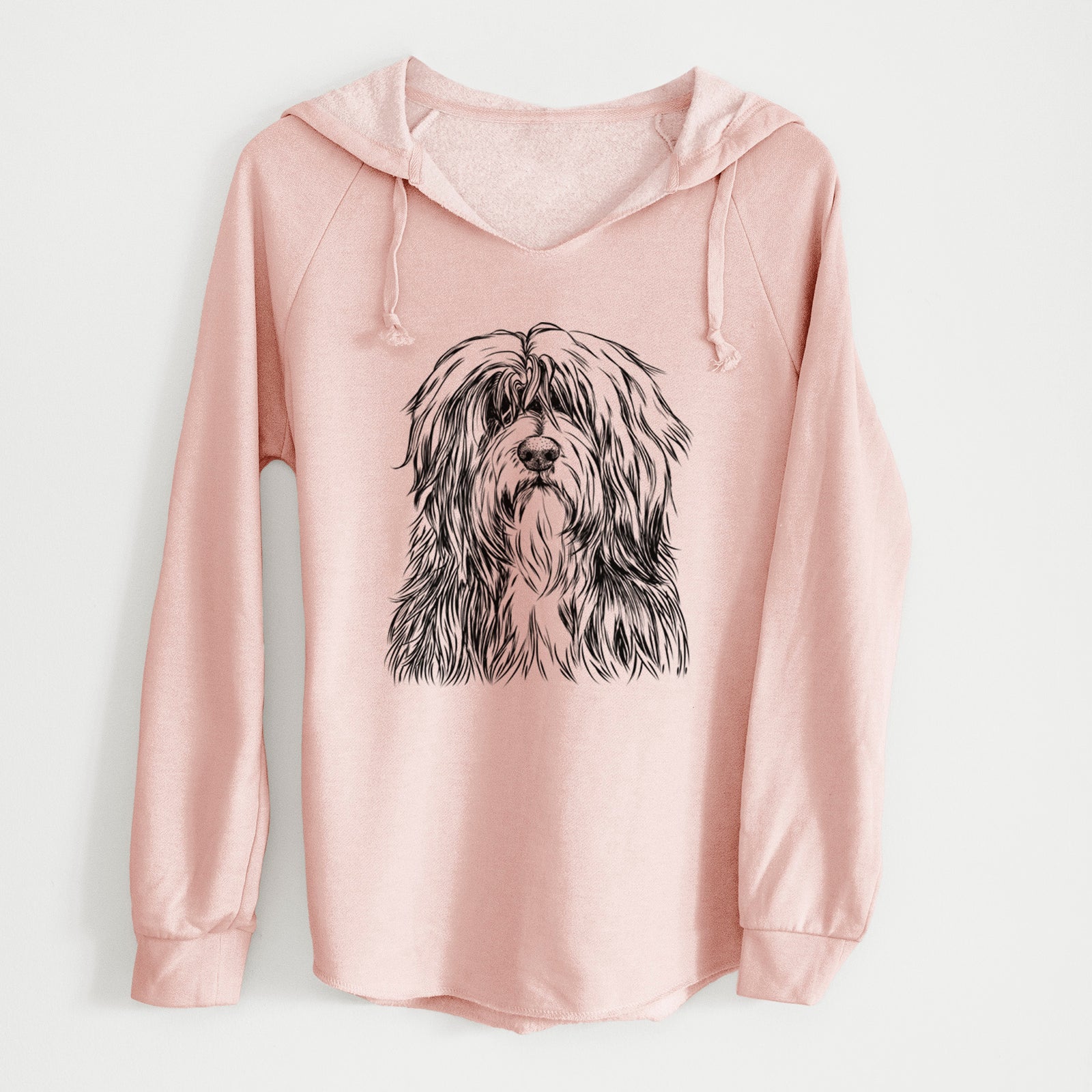 Bare Otto the Polish Lowland Sheepdog - Cali Wave Hooded Sweatshirt